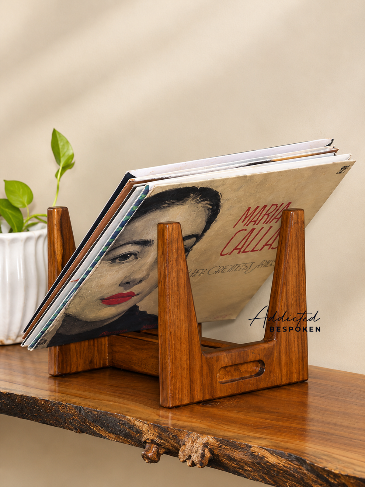 Wooden Record Holder
