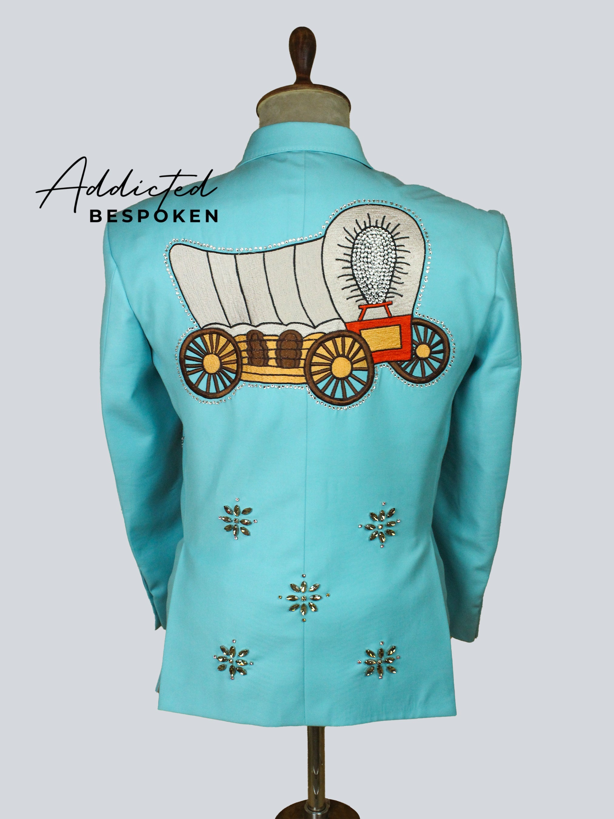 Turquoise Wagon-Themed Suit