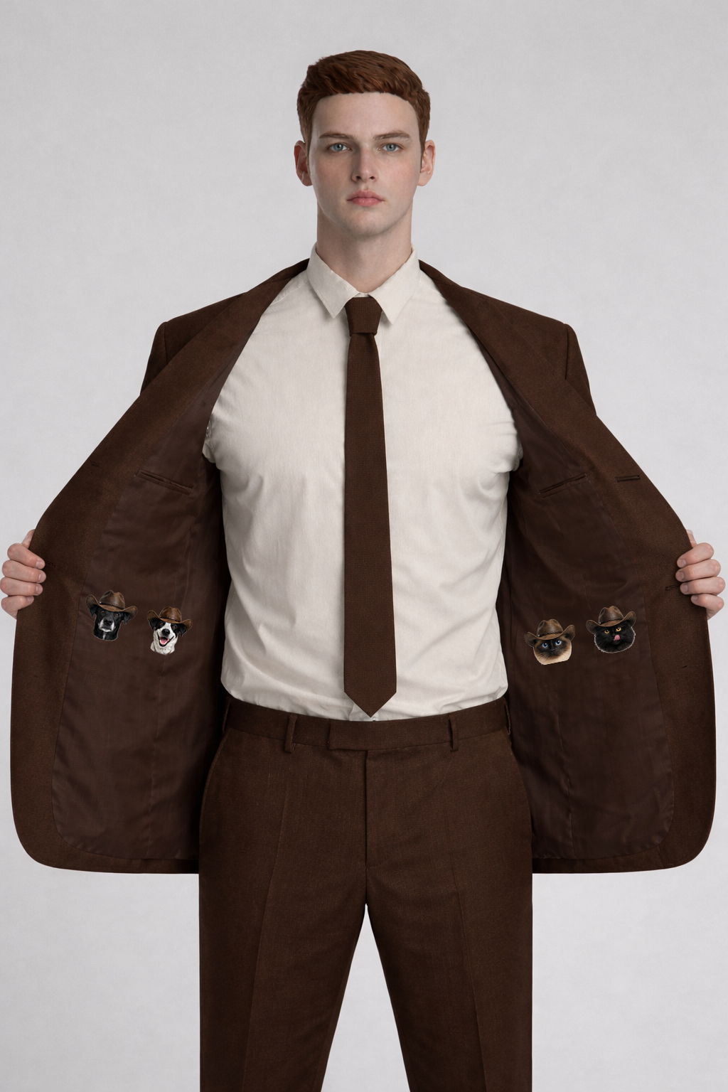 Custom Made 2 Piece Embroidered Suit for Amanda Addicted Bespoken
