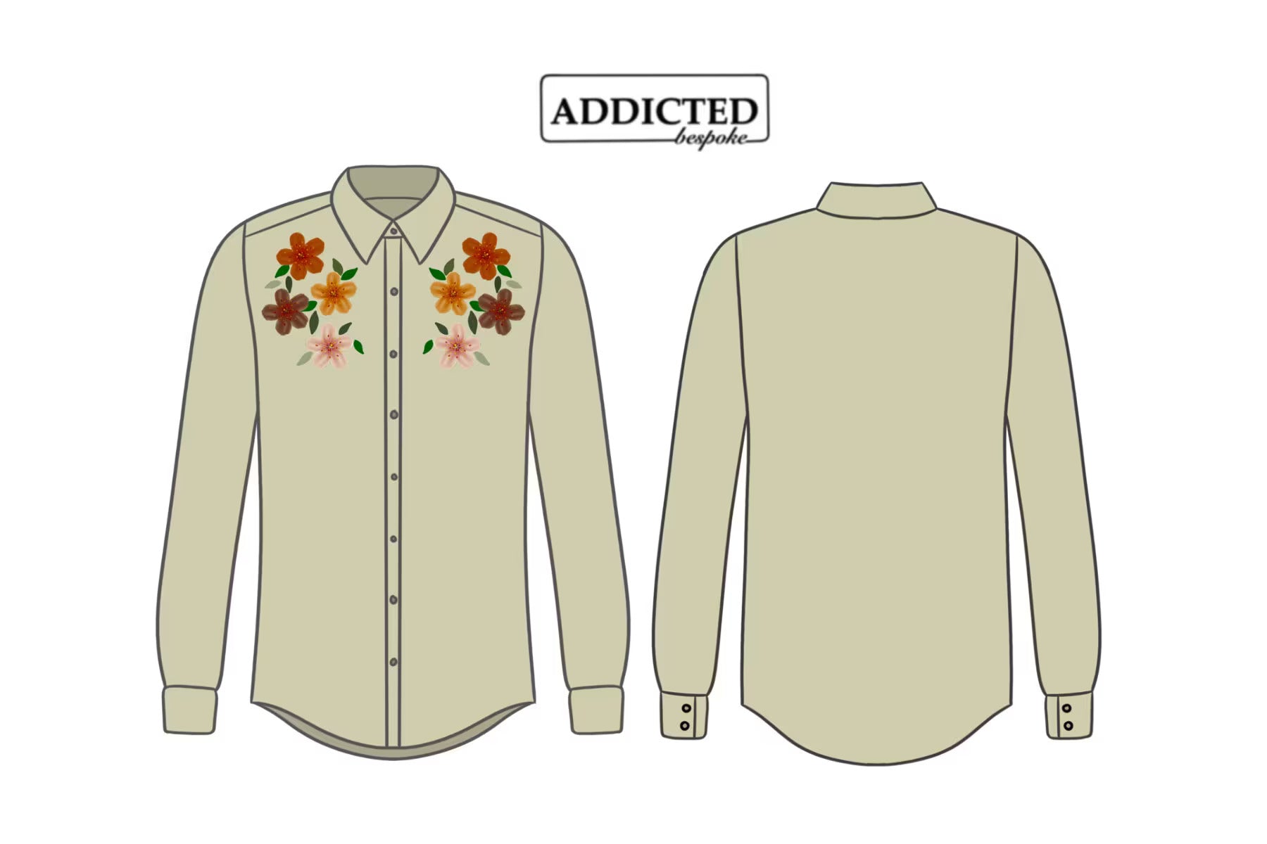 Custom Made Floral Shirt