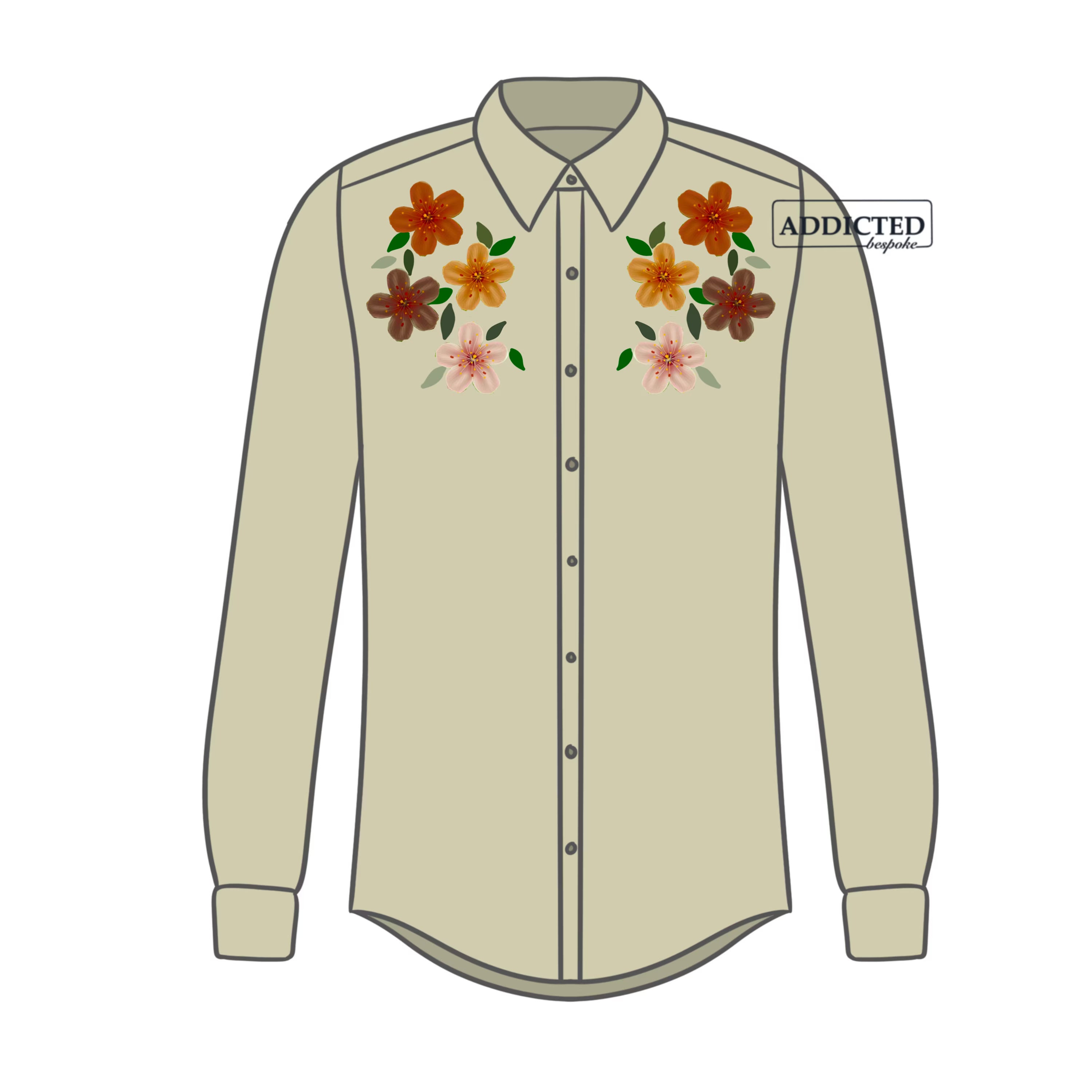 Custom Made Floral Shirt