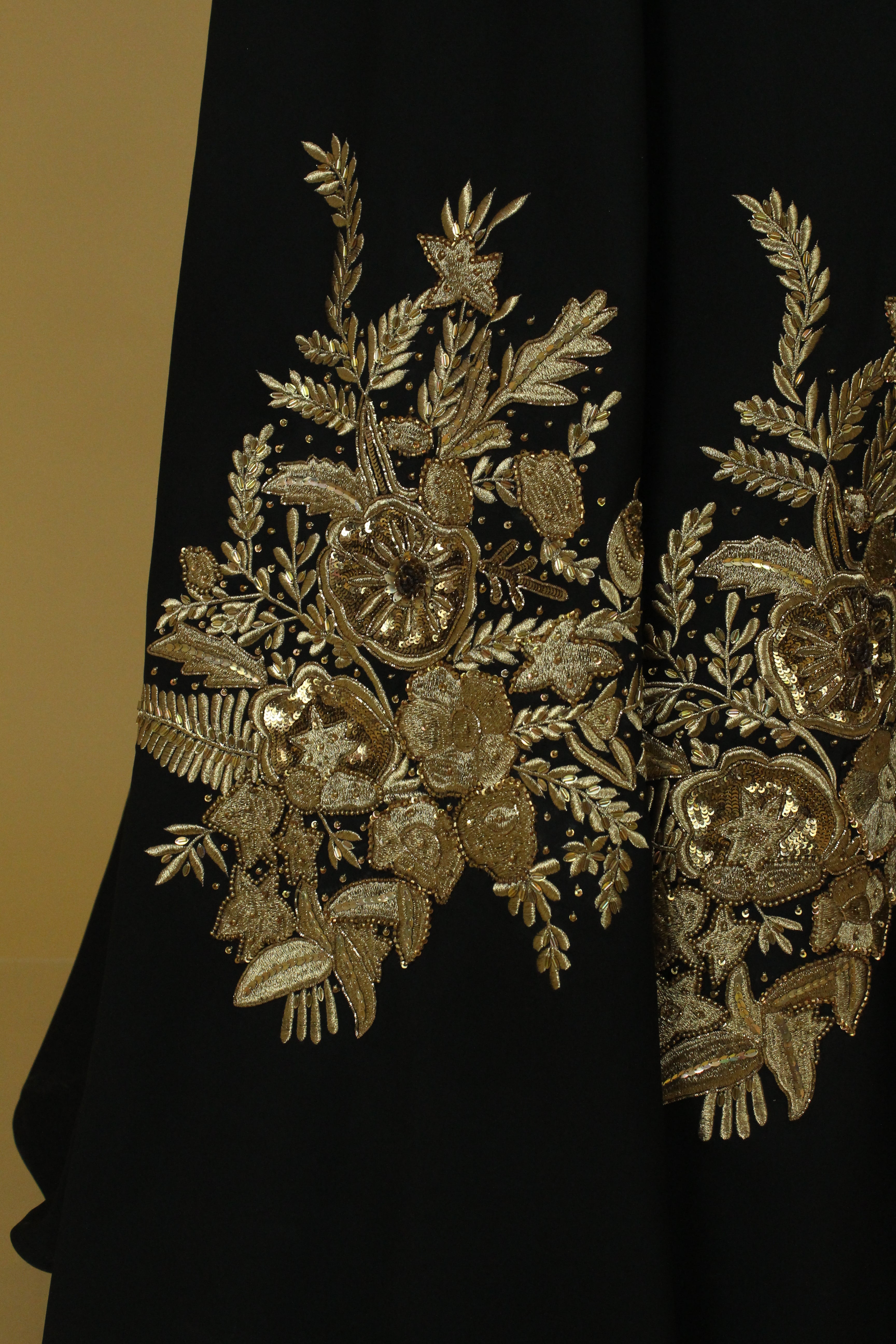Premium Golden Embroidered Gown
