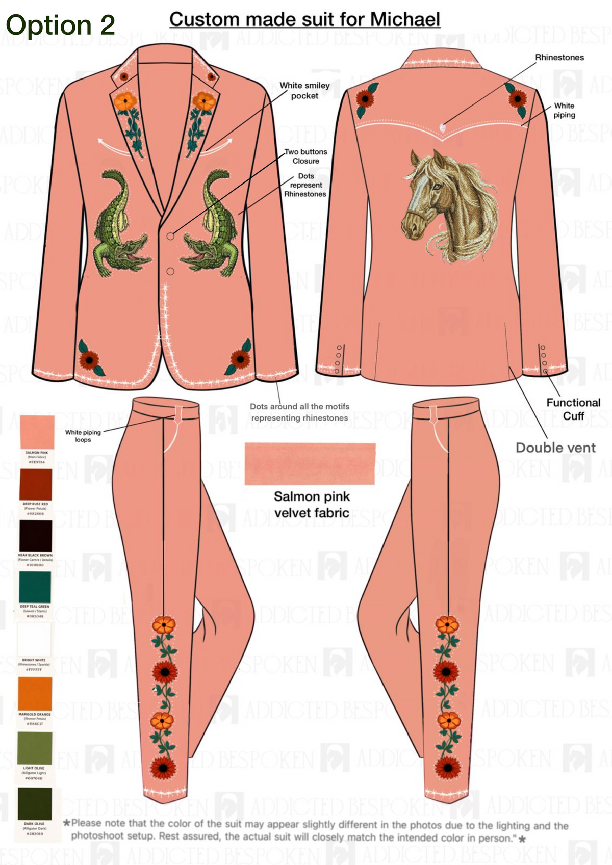 Custom made 2 Pc Suit for Michael Kalanquin Addicted Bespoken