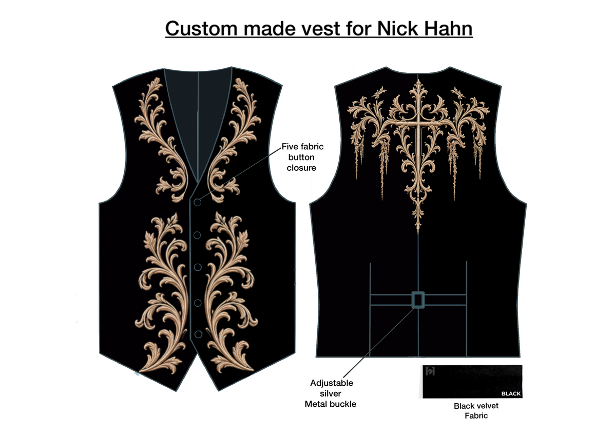 Custom Made 3 pc Suit for Nick Hahn Addicted Bespoken