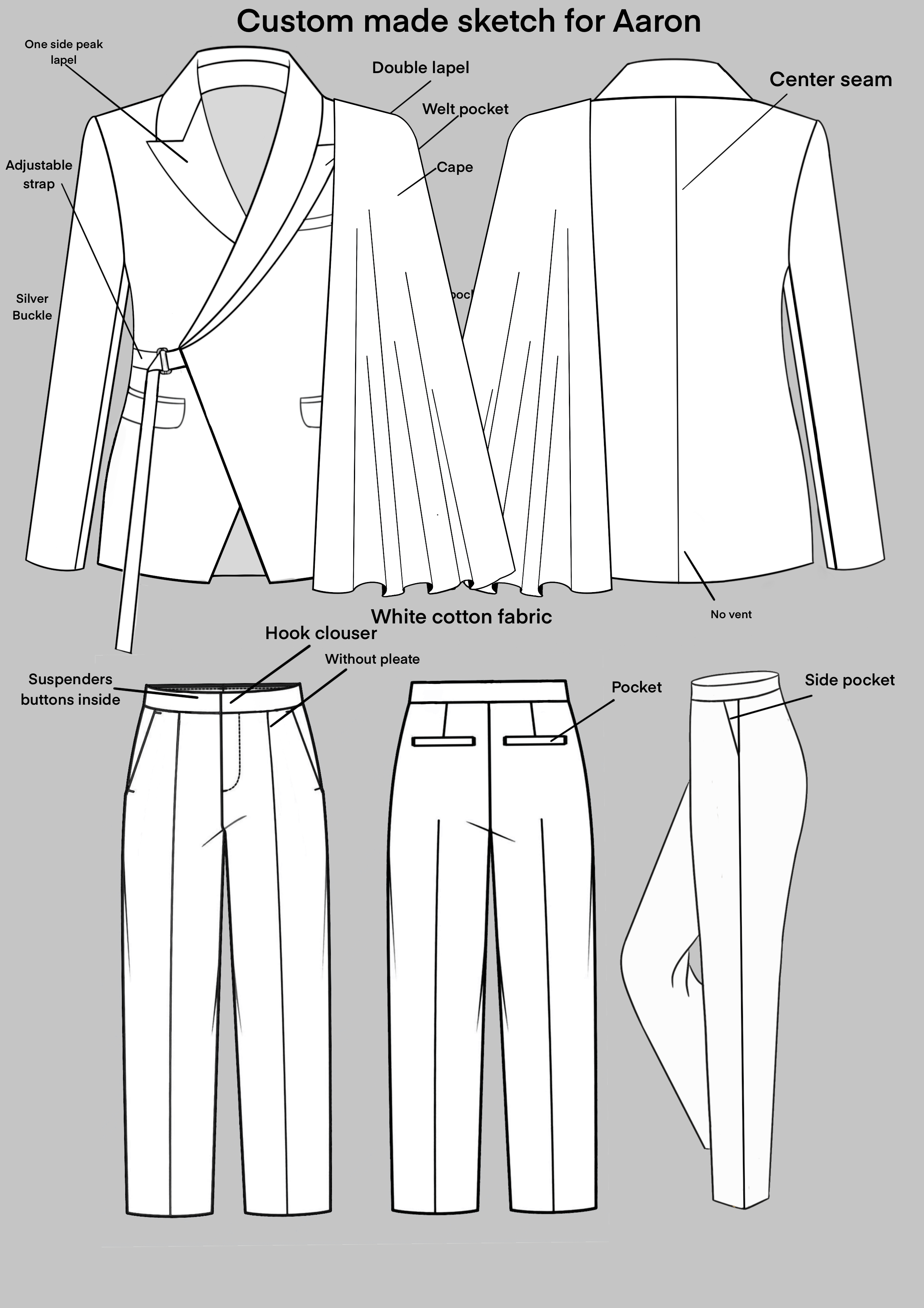 Custom Made 2 Piece Suit for Aaron Addicted Bespoken