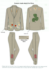 Custom Made 2pc suit for Mirco