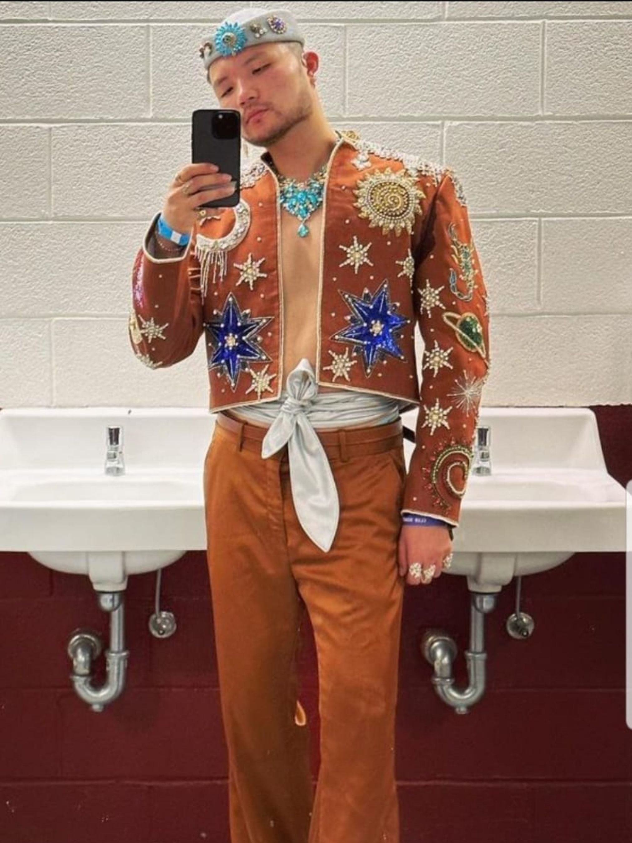 Celestial Themed Embroidered Jacket Addicted Bespoken