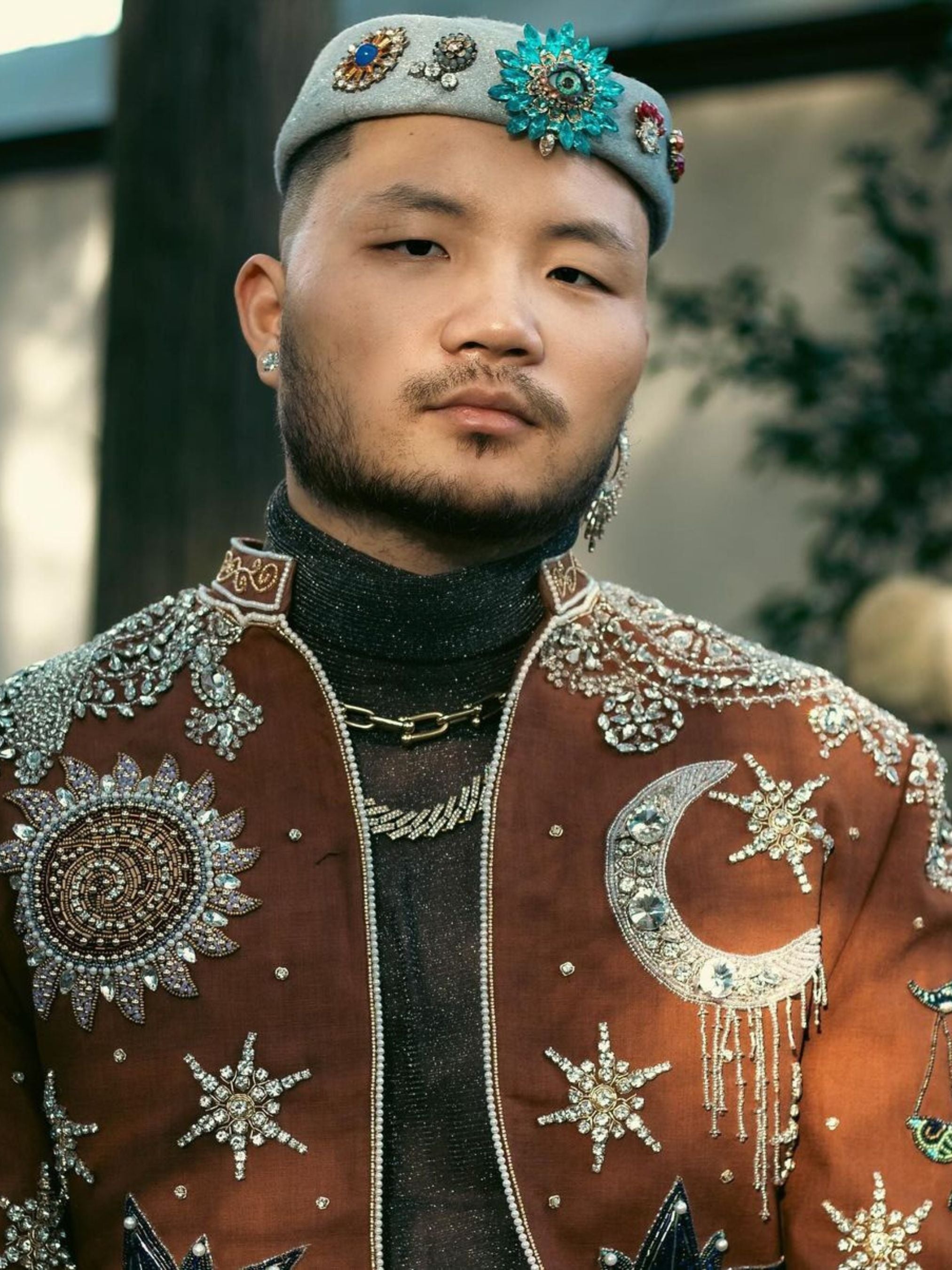 Celestial Themed Embroidered Jacket Addicted Bespoken