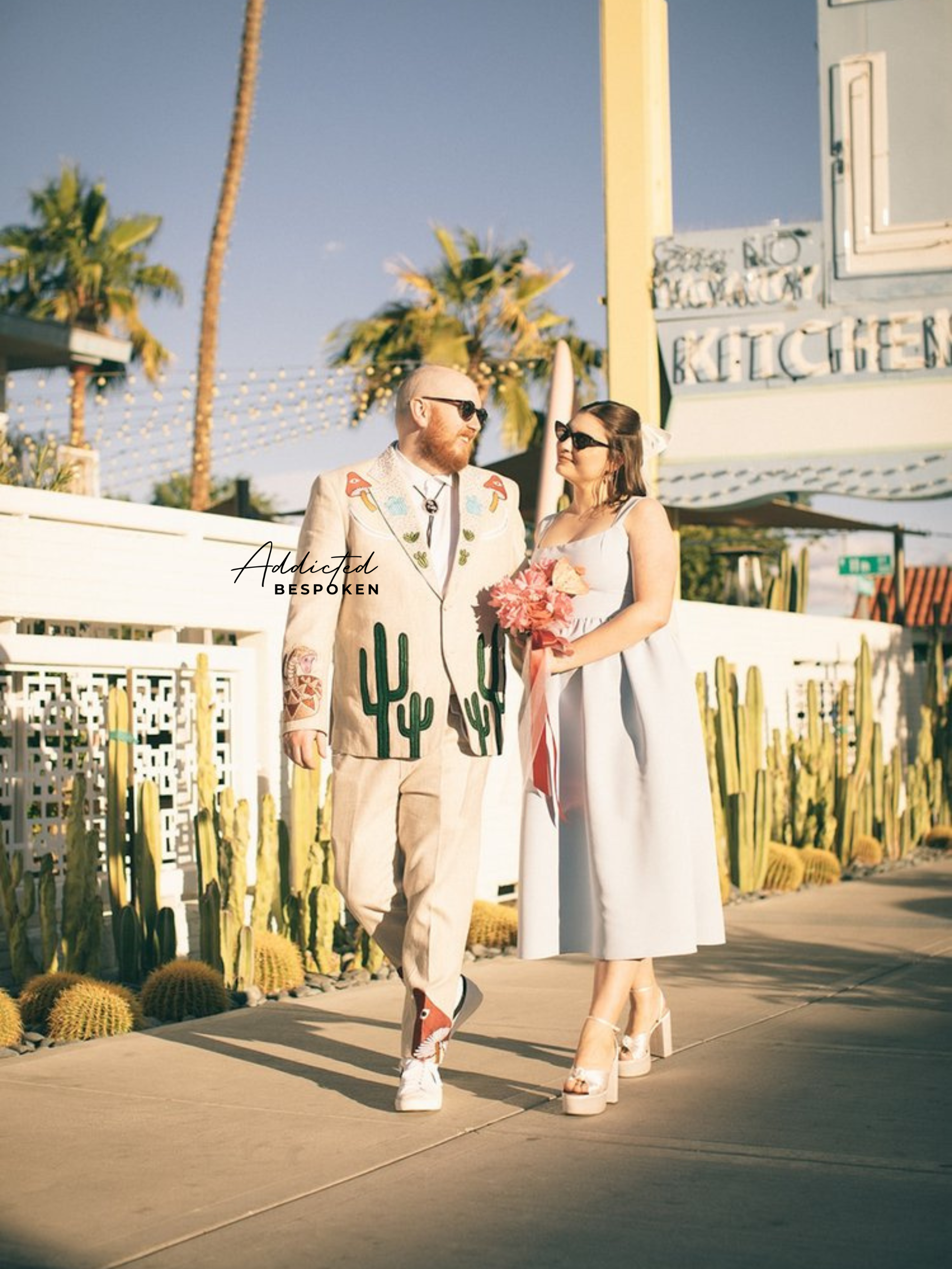 Cactus & Snake Embroidered Western Suit | Addicted Bespoken Custom Pants Only / Linen / Dark Brown Cactus & Snake Embroidered Western Suit | Addicted Bespoken Custom Pants Only / Linen / Dark Brown