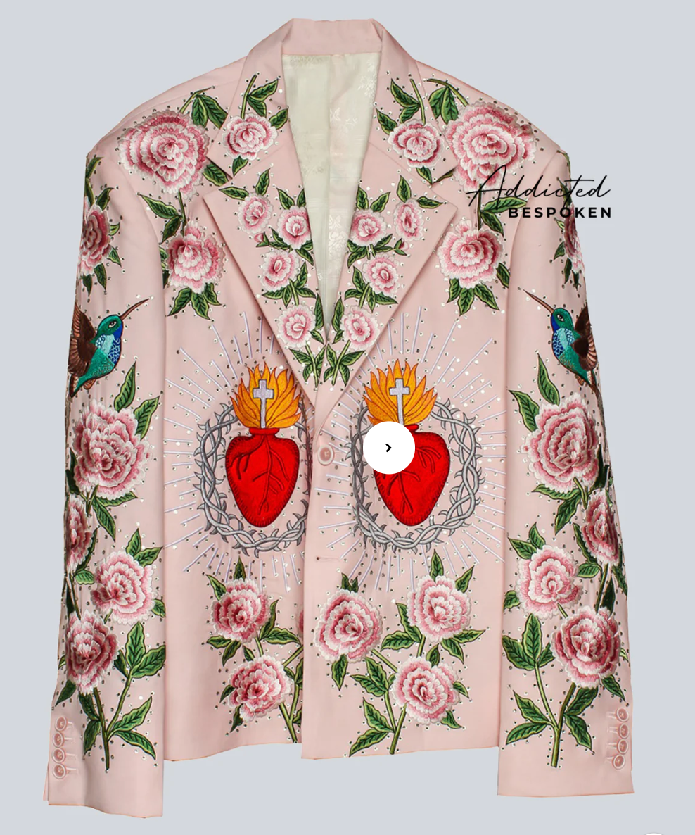 Custom Made Embroidered Suit for Olann Glas