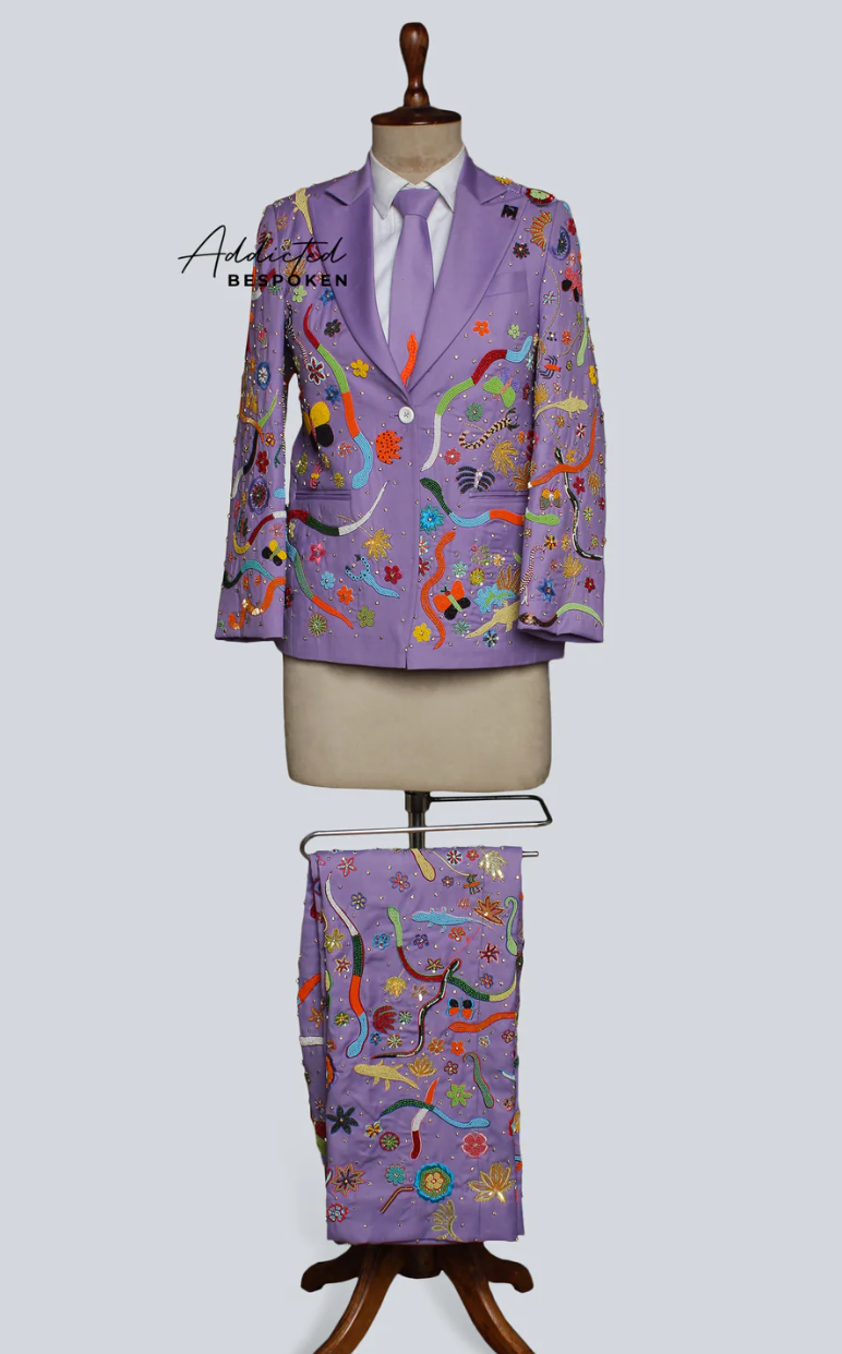 Custom Made Embroidered Suit for Olann Glas