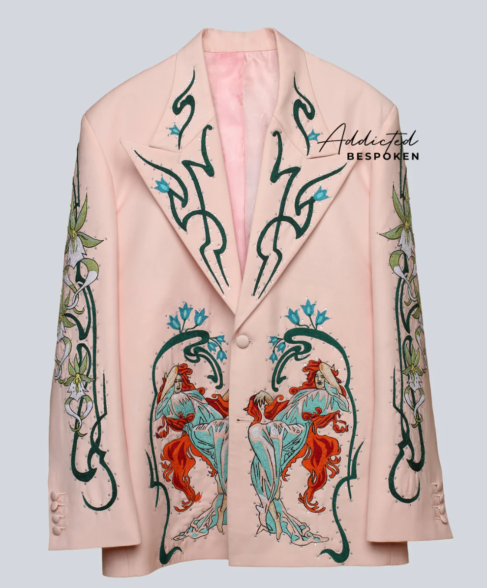 Custom Made Embroidered Suit for Olann Glas