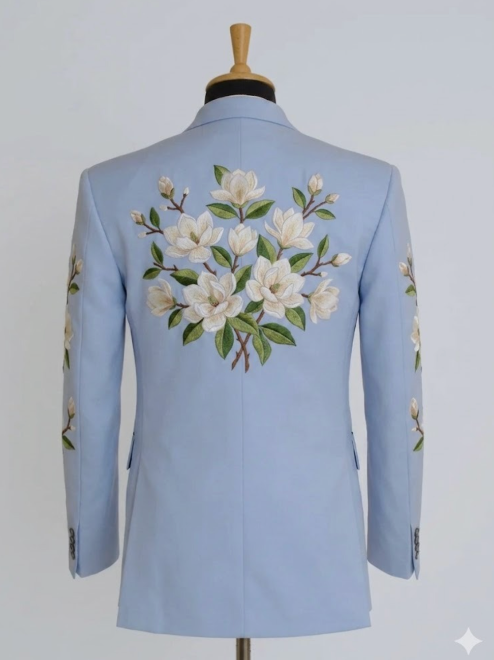 Custom Made 2 Piece Embroidered Suit with Expedited Shipping for Landon Addicted Bespoken