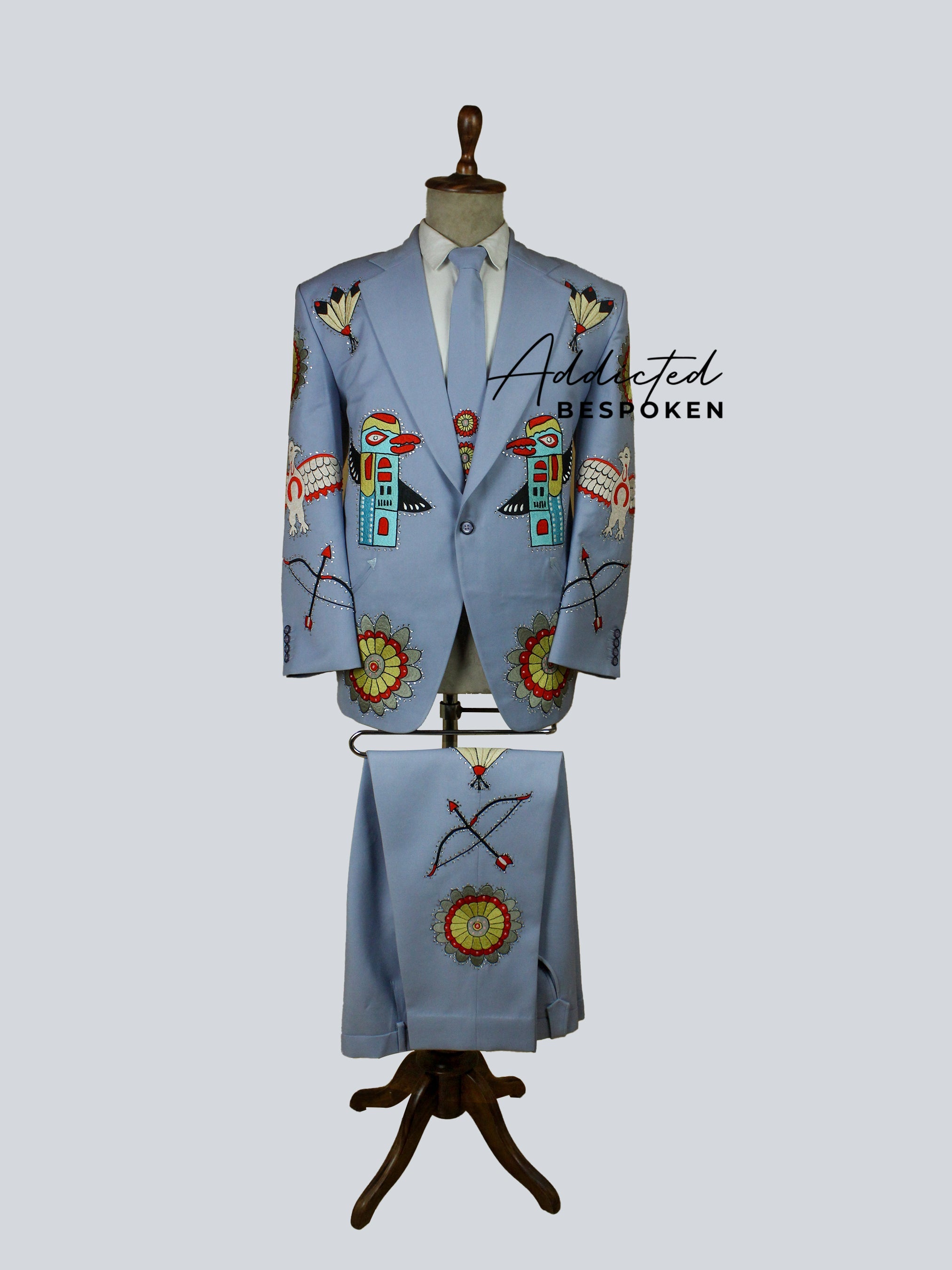 Stylish Tribal Rhinestone Suit