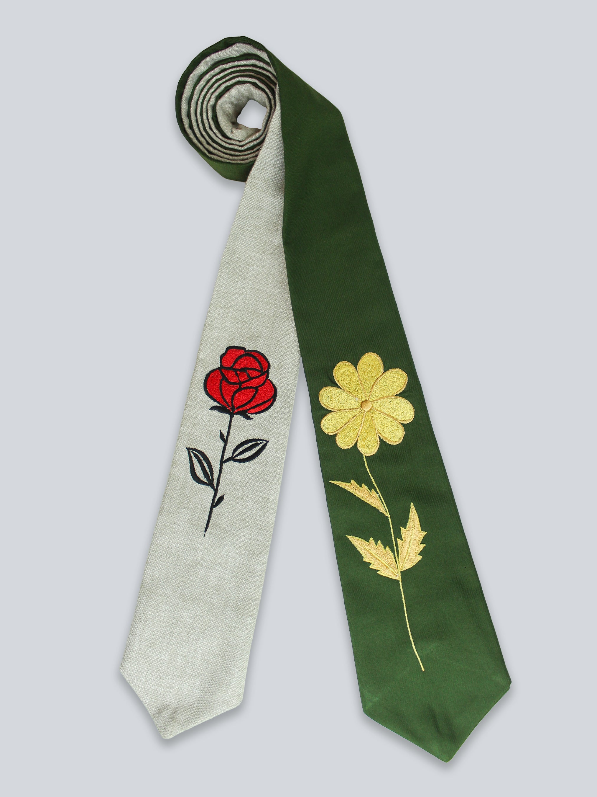 Floral Elegance Embroidered Ties | Addicted Bespoken