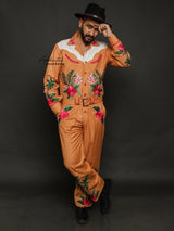 Tropical Vibes Western Jumpsuit