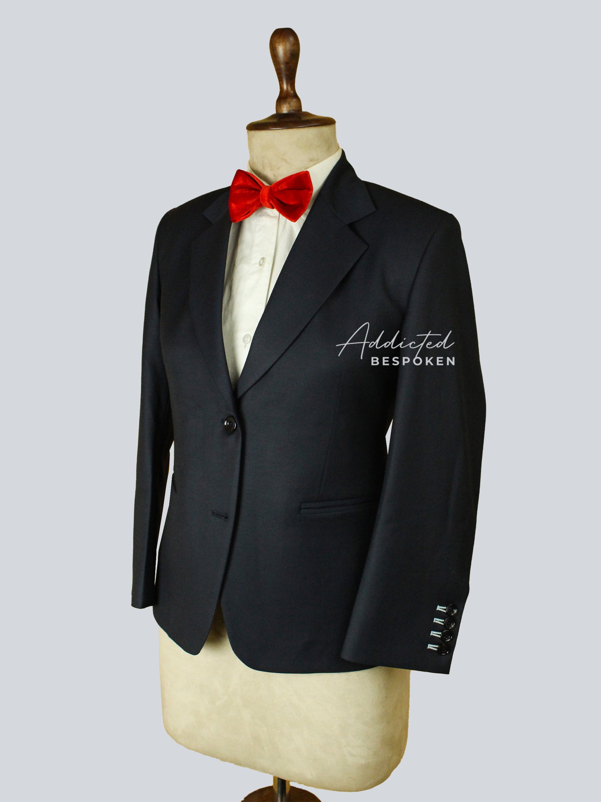 Black Groomsmen Custom Suit