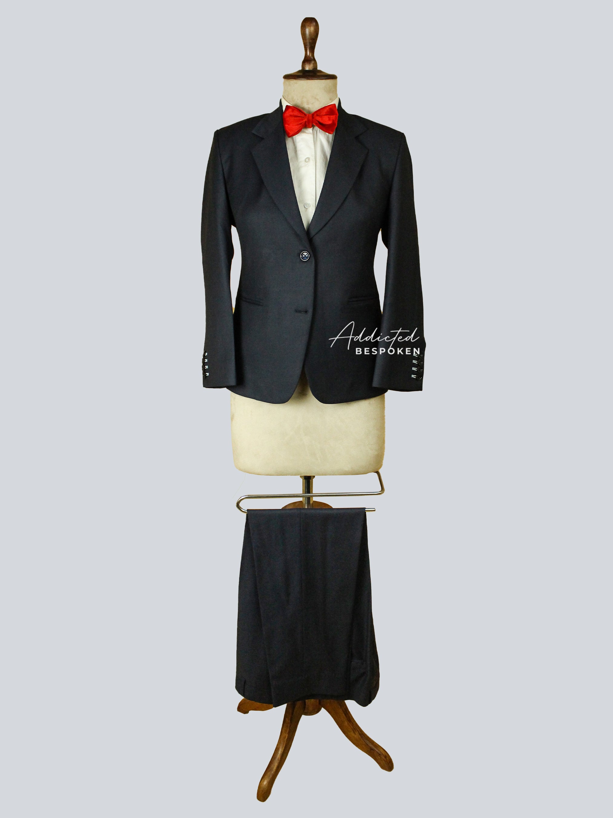 Black Groomsmen Custom Suit