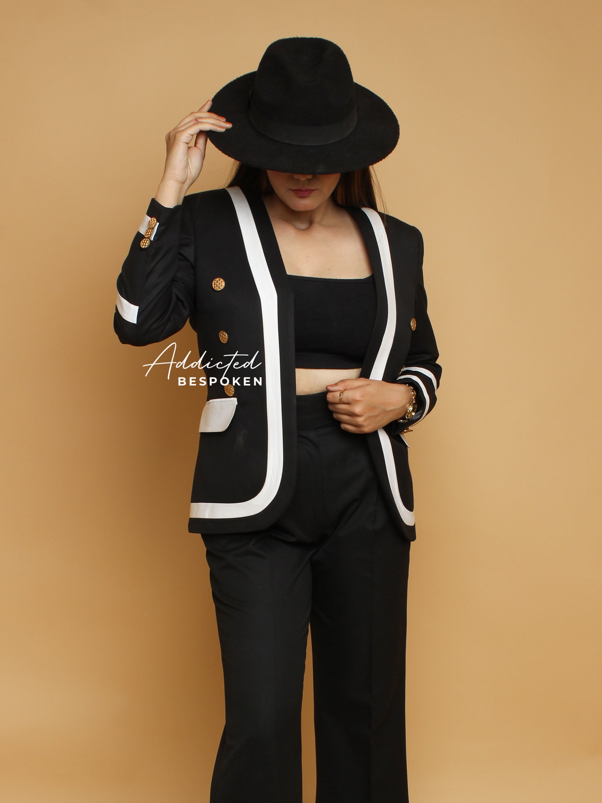 Stylish Black Cotton Blazer(CLS)