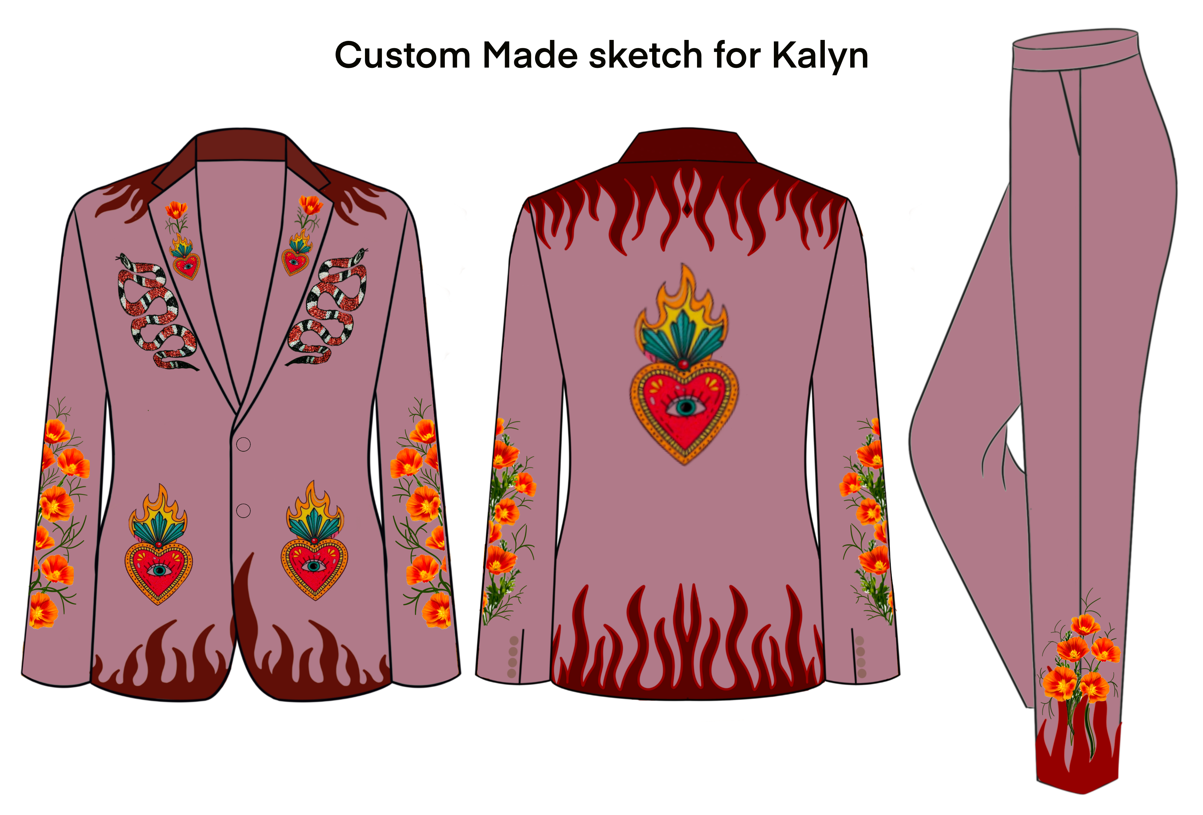 Men Custom made 2pc suit- Kali Peterson