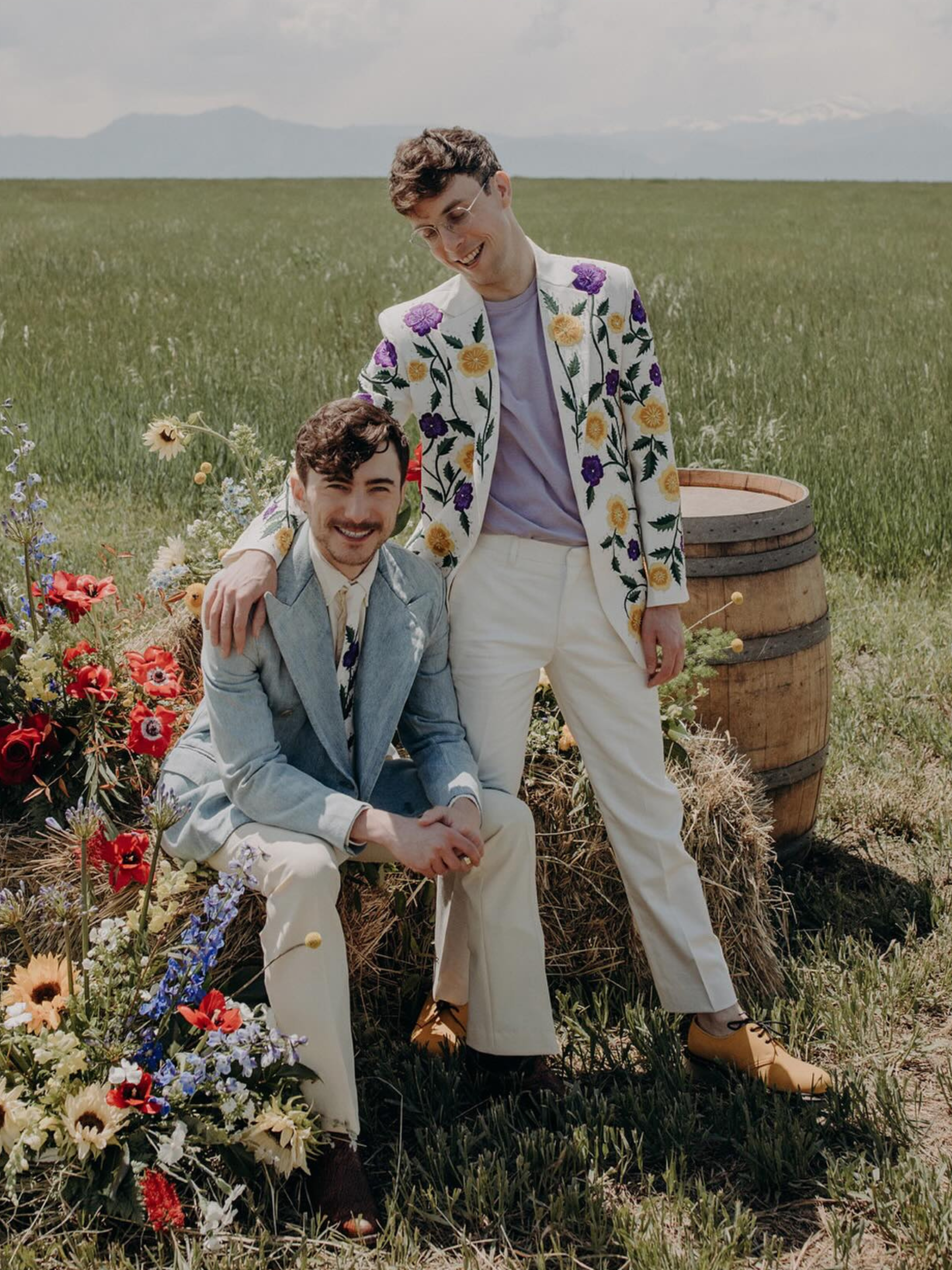 Luxury Botanical Embroidered Suit Addicted Bespoken