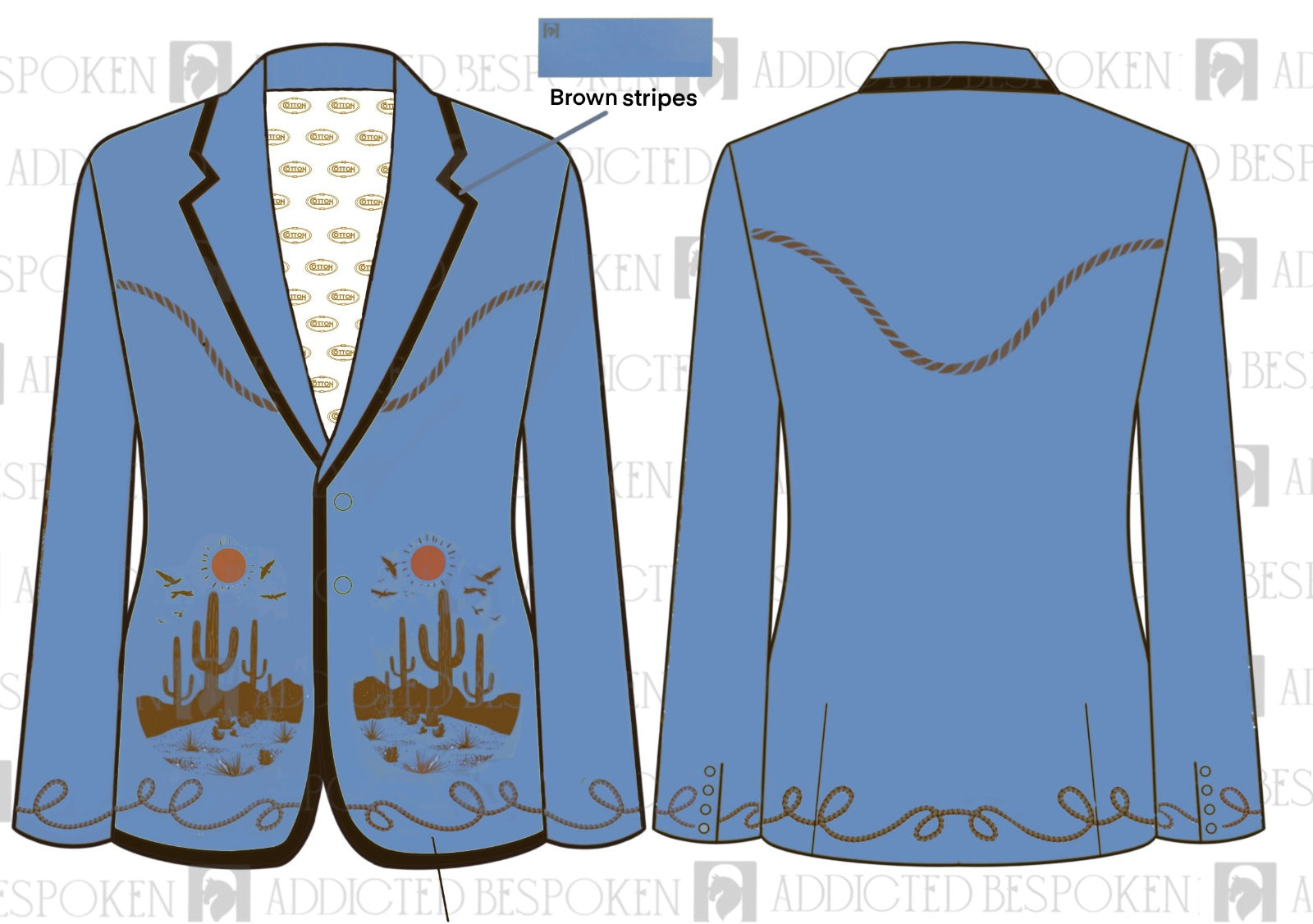 Custom Made 3 Jackets with Custom lining (Expedited Making) Addicted Bespoken