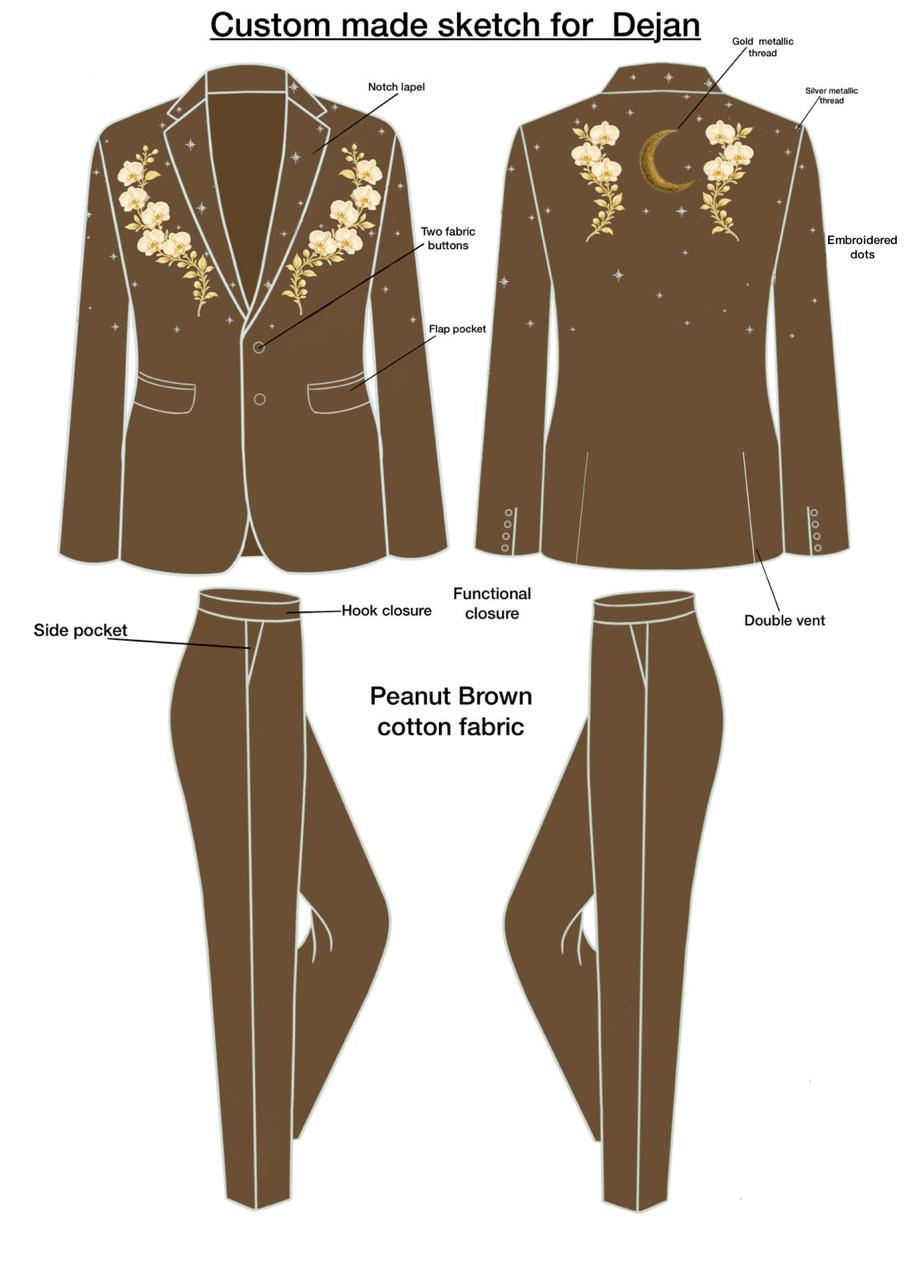 Custom 2pc Suit for Dejan Kloth $2475 Addicted Bespoken