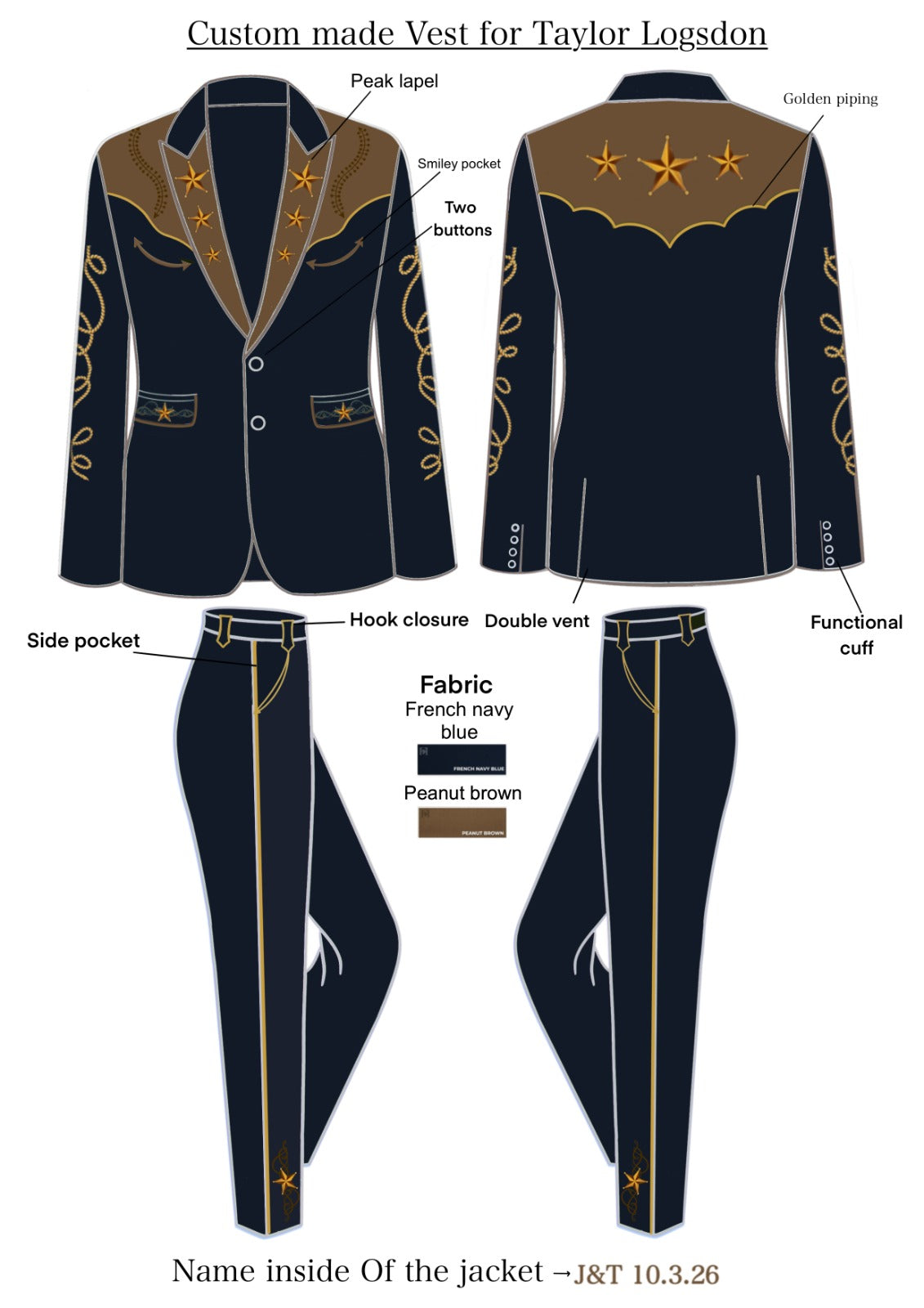 Custom 4pc Suit for Jhony Addicted Bespoken