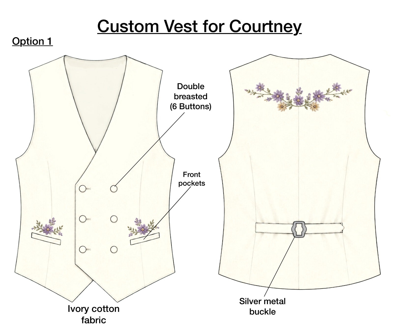 Custom 2pc Suit with Shirt for Courtney 50% Addicted Bespoken