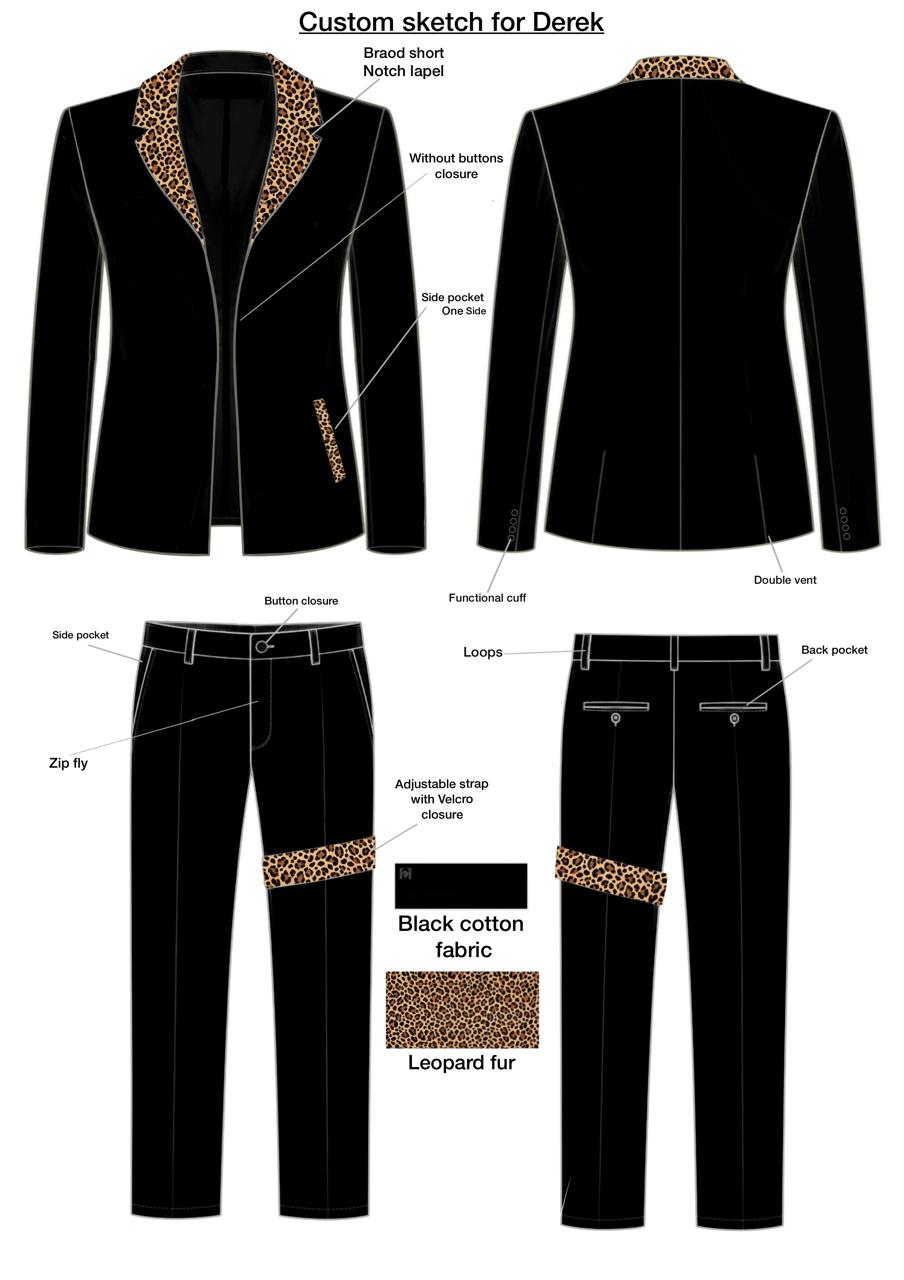 Custom made 2pc Suit for Derrek Addicted Bespoken