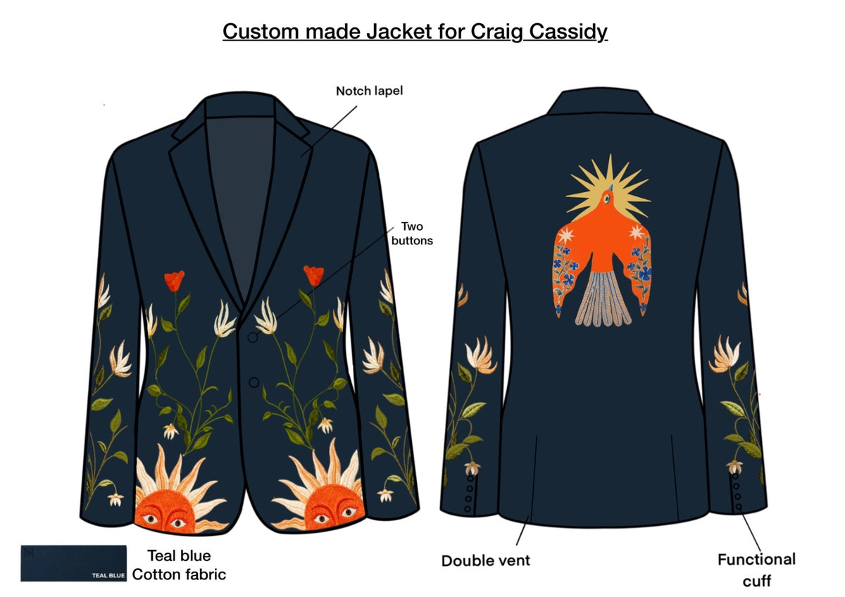 Custom Made Jacket For Craig Cassidy Second Half Deposit. Addicted Bespoken