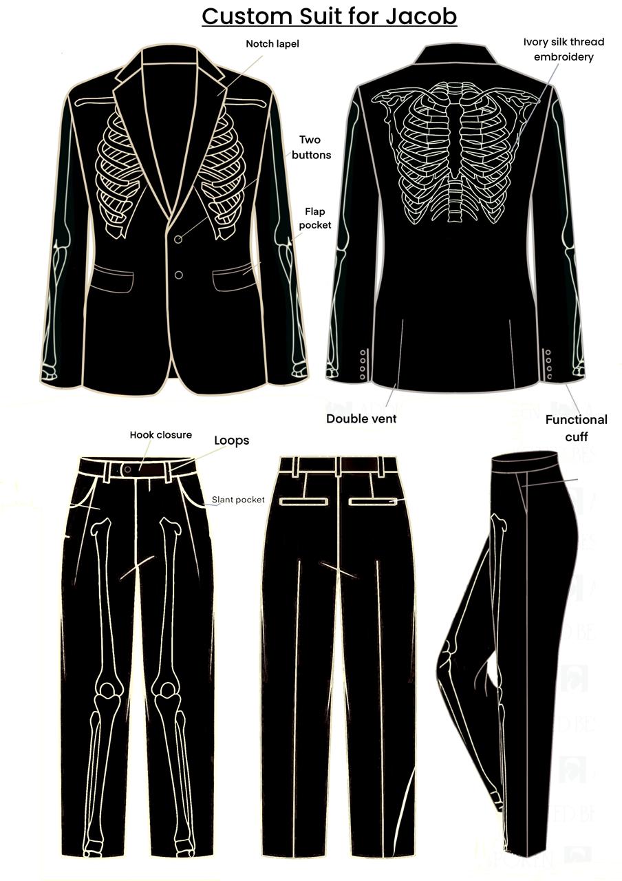 Custom 3pc Suit for Jacob Less Addicted Bespoken