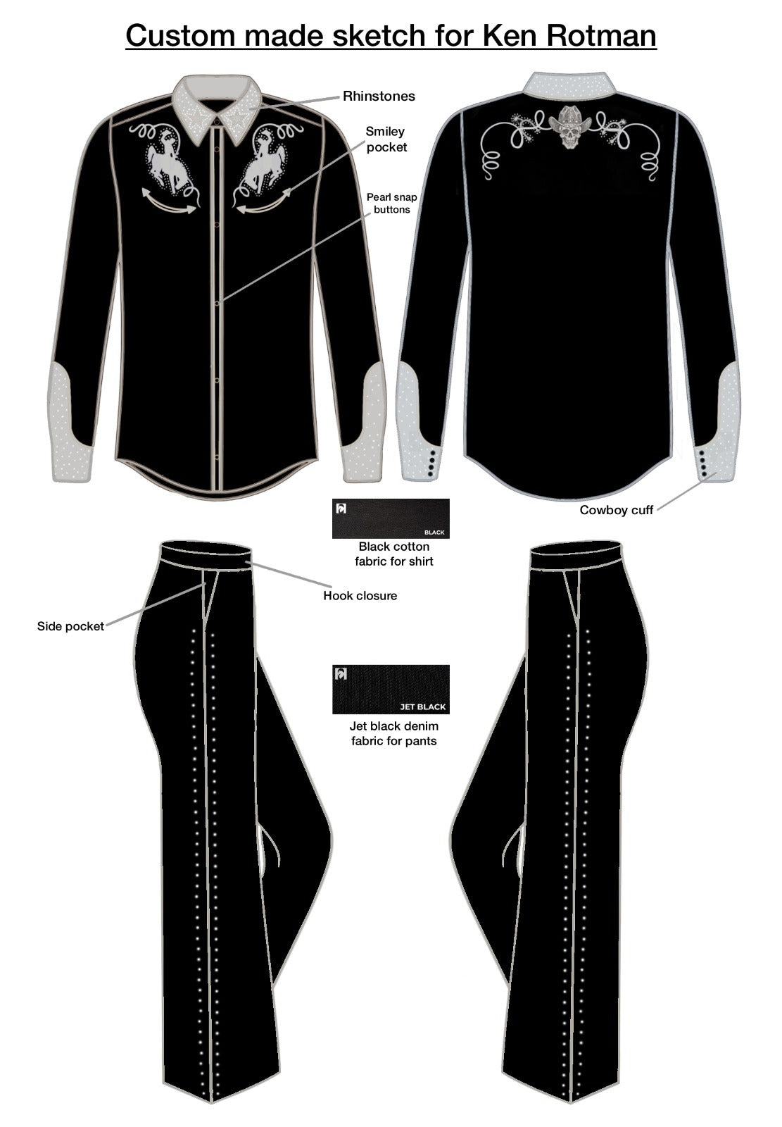 Custom Made Shirt & Denim Pants For Ken Rotman Addicted Bespoken