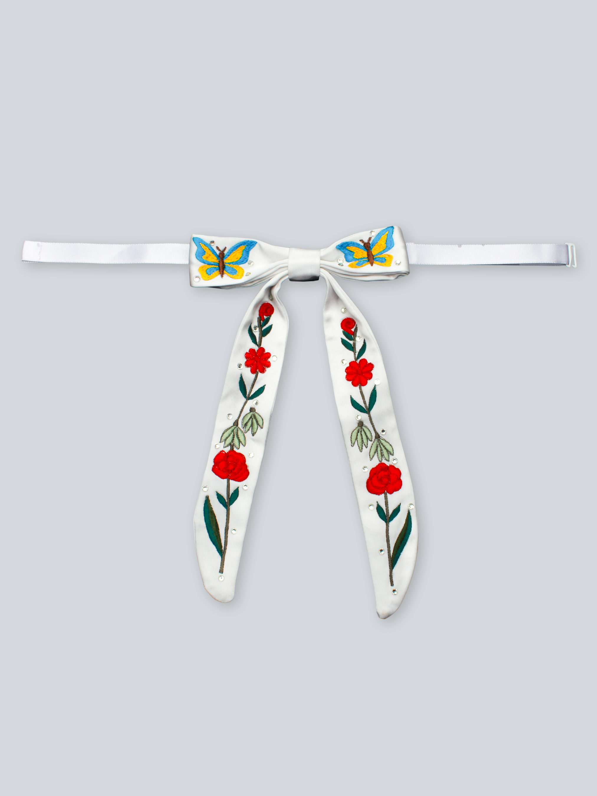Floral Flight Western Bow Tie