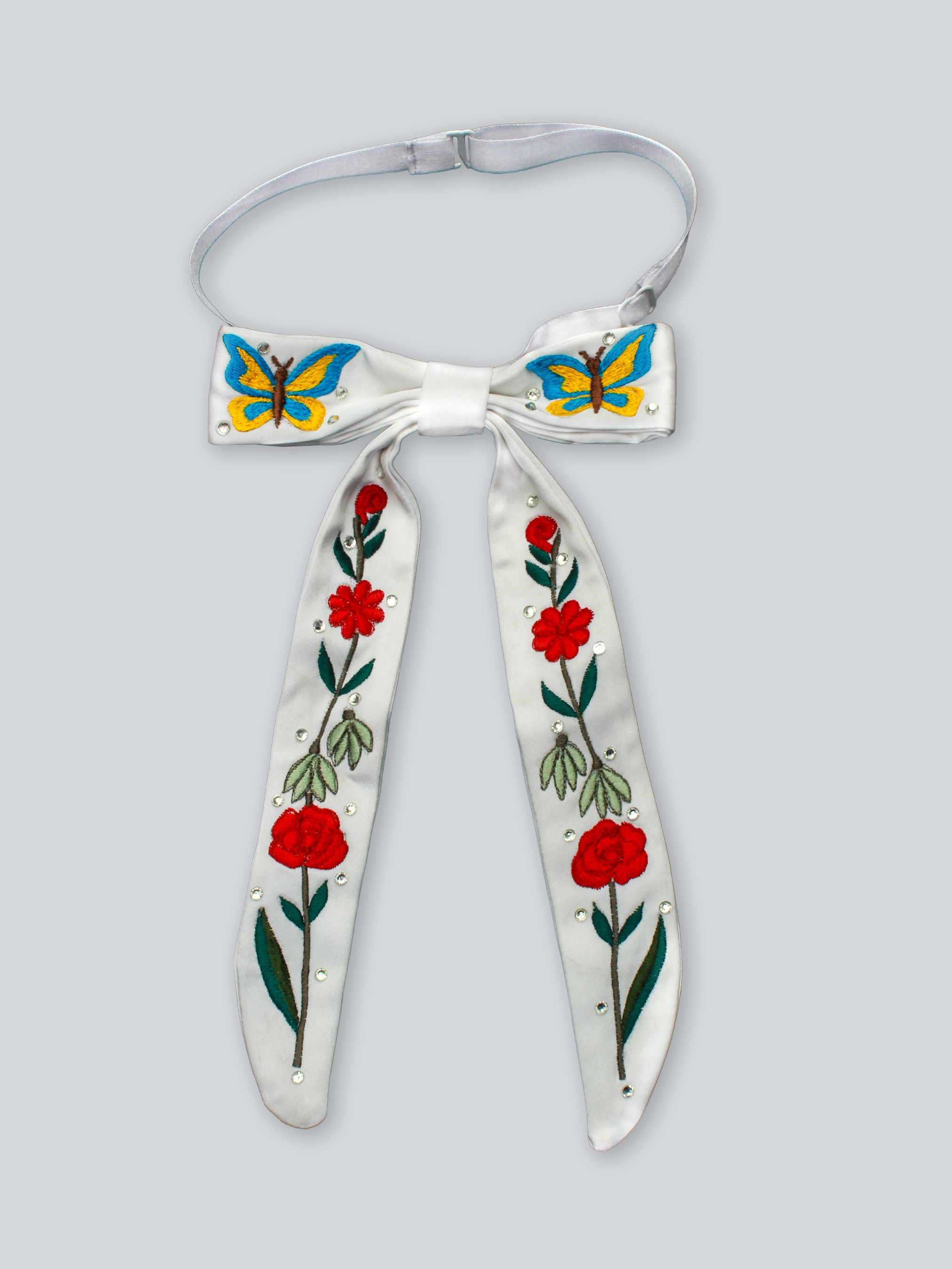 Floral Flight Western Bow Tie