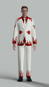 Custom made 3pc suit + Matching shirt for Jacqui