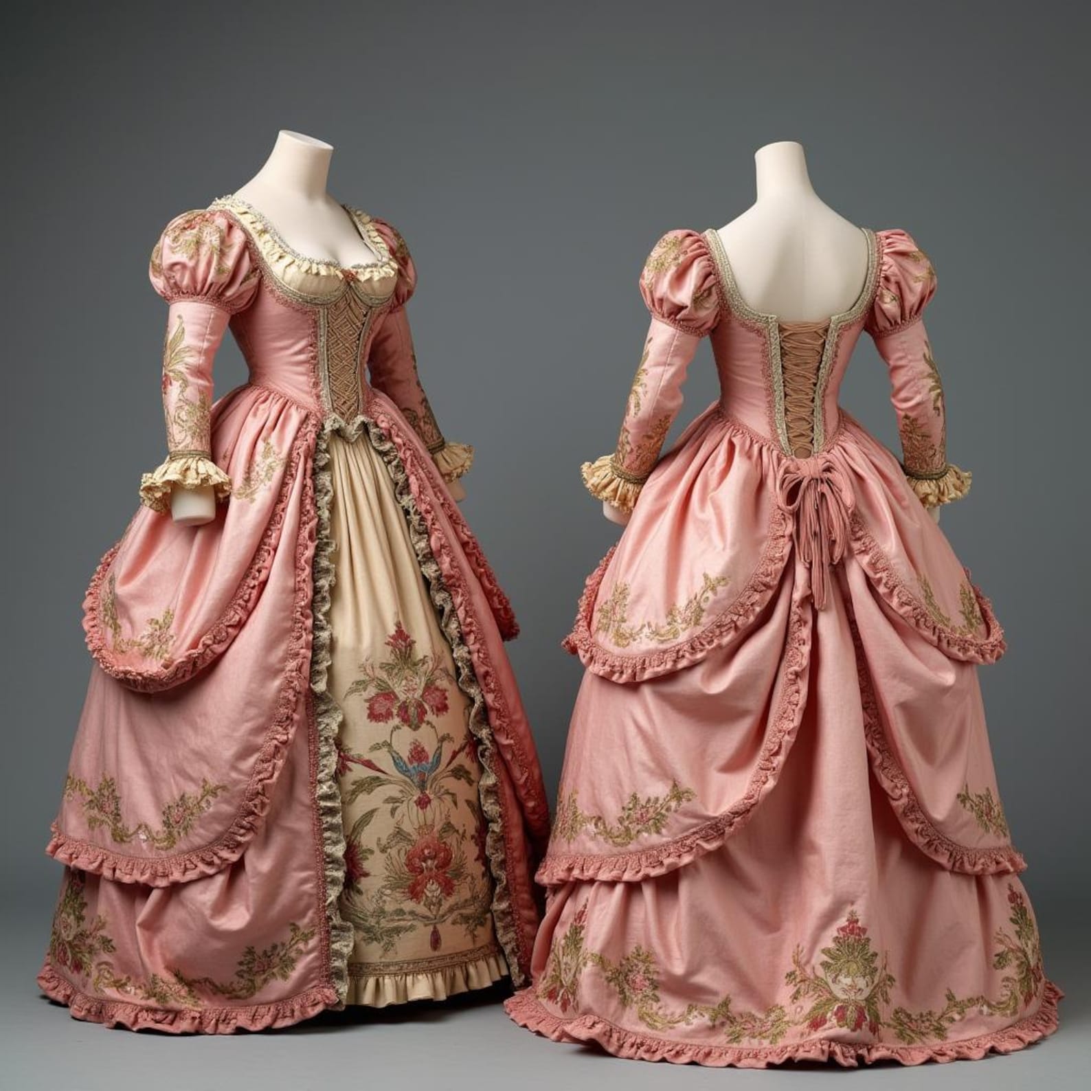 Regal Victorian Rococo Dress–Timeless Aristocratic Charm