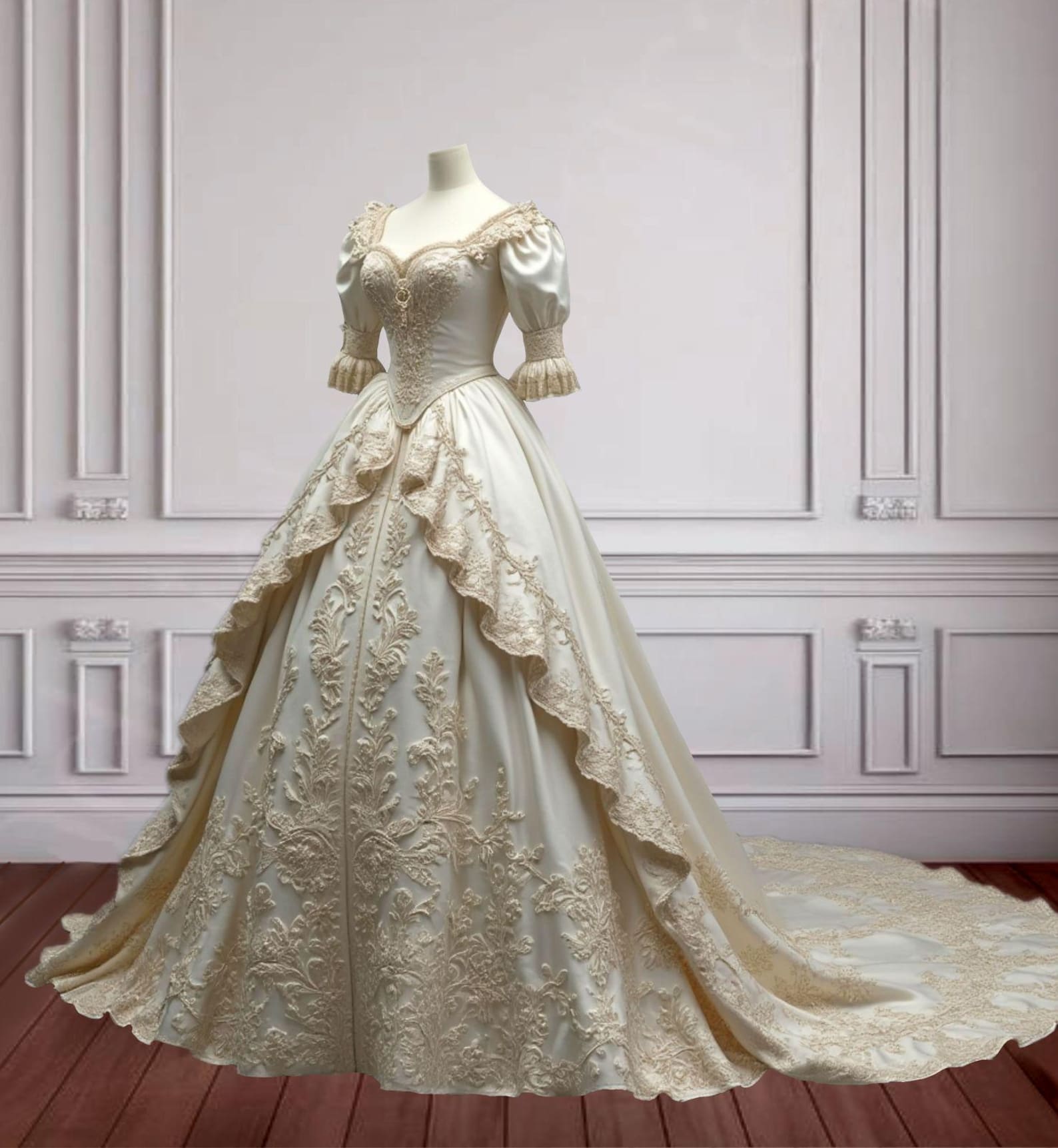 Rococo Aristocratic Gown–Baroque Elegance for Majestic Gatherings