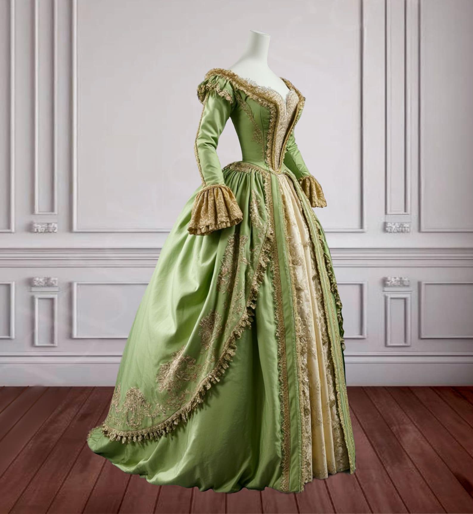 Venetian Rococo Masquerade Gown-18th Century Grandeur