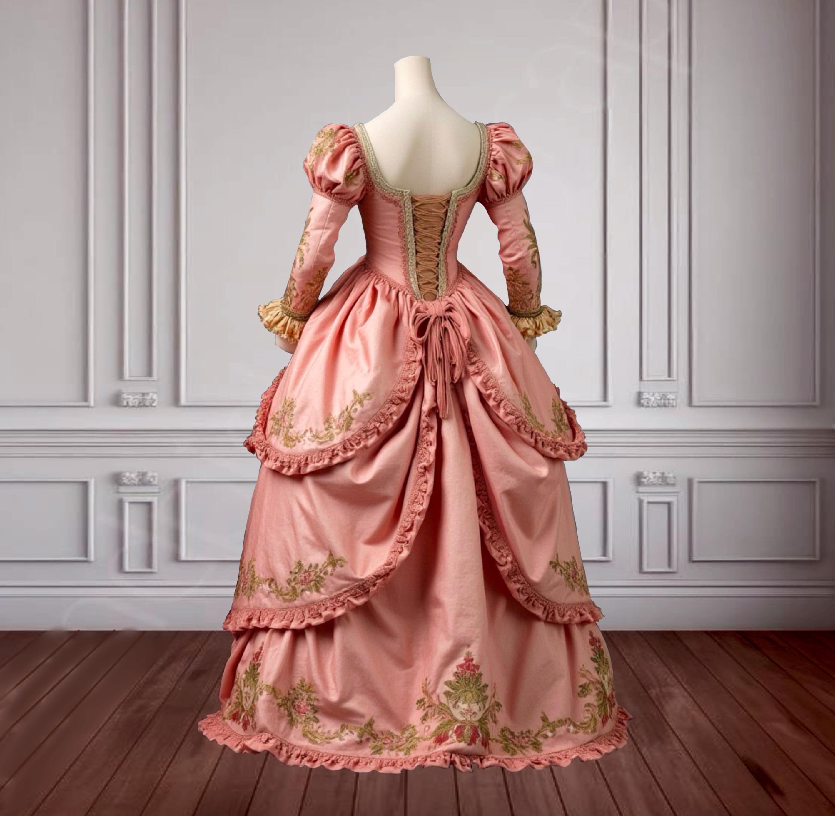 Regal Victorian Rococo Dress–Timeless Aristocratic Charm