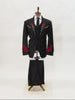 Black Embroidered Suit For Men