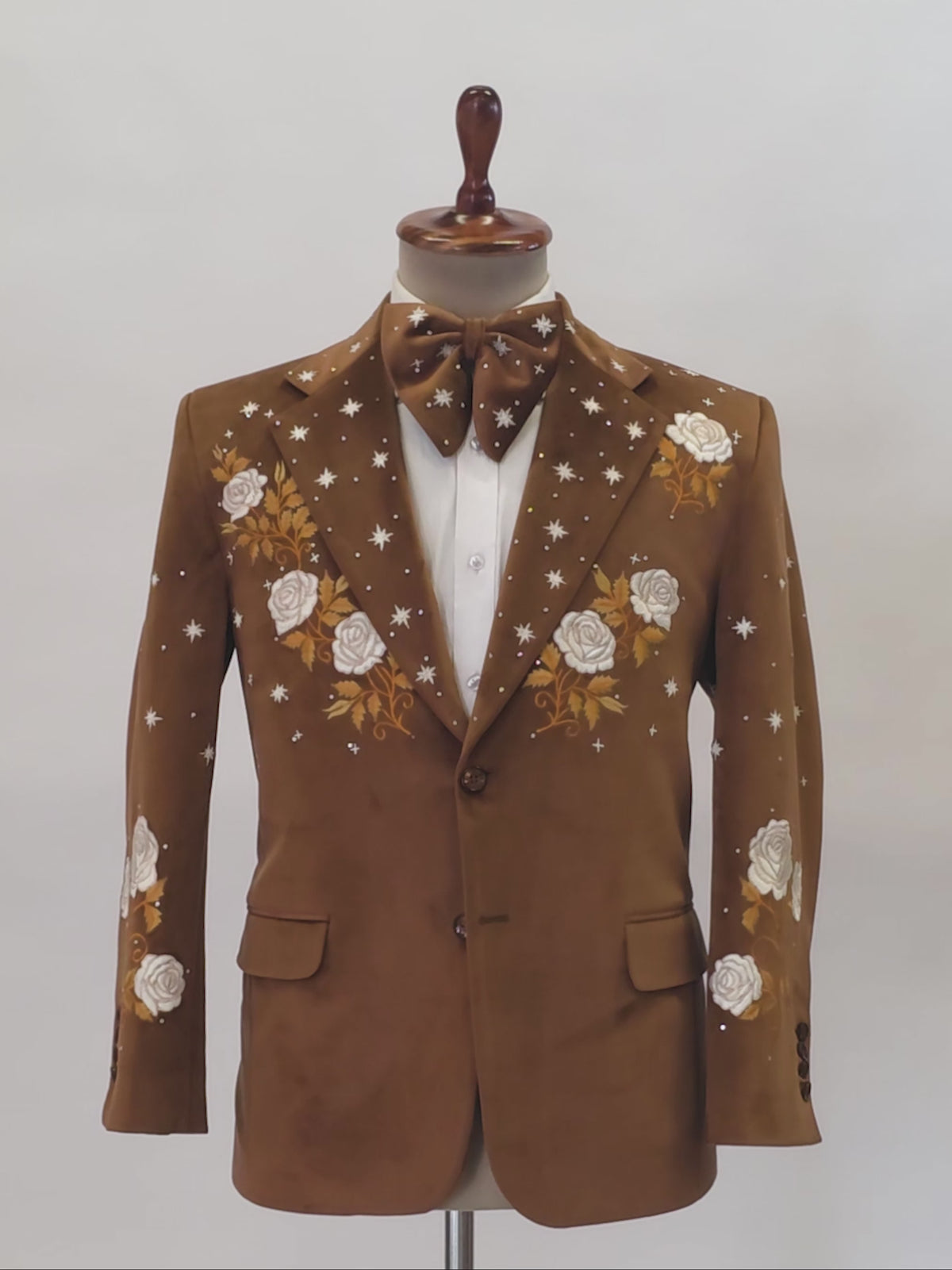 Embroidered Brown Matador Blazer
