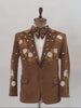 Embroidered Brown Matador Blazer