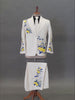 Floral Embroidered Wedding Suit