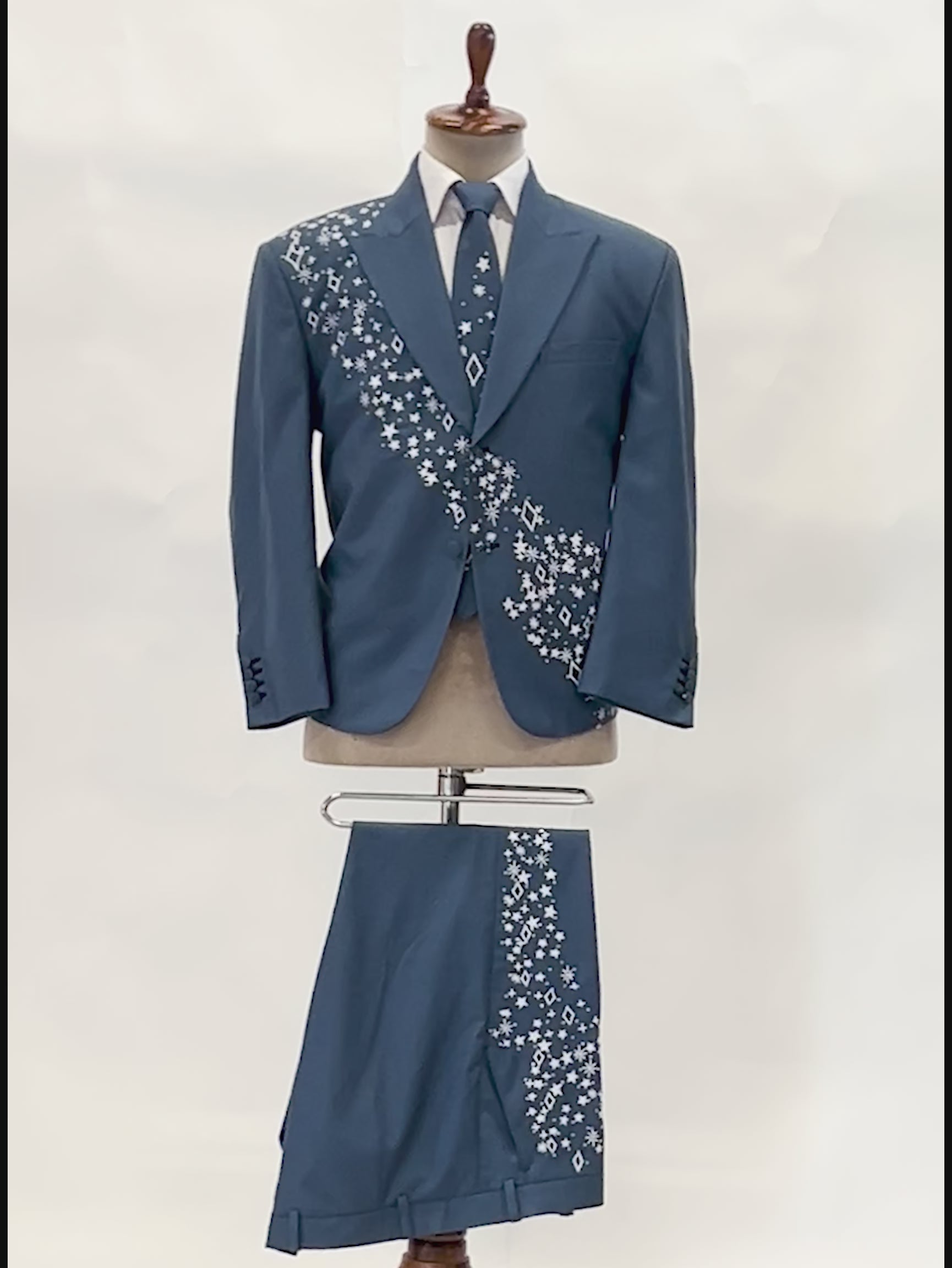 Custom Designed Embroidered Blazer for Men