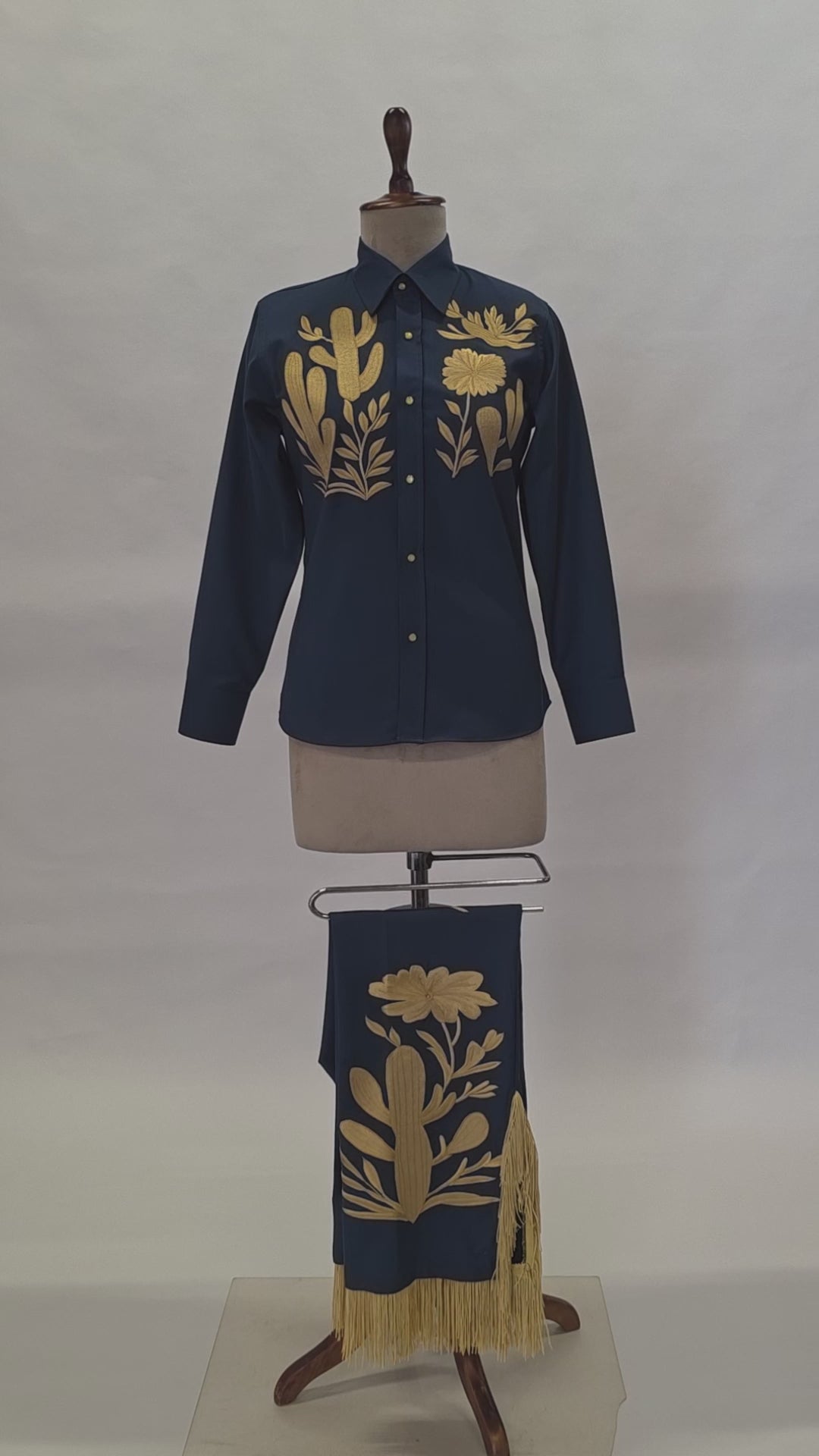 Embroidered Fringe Shirt and Pant