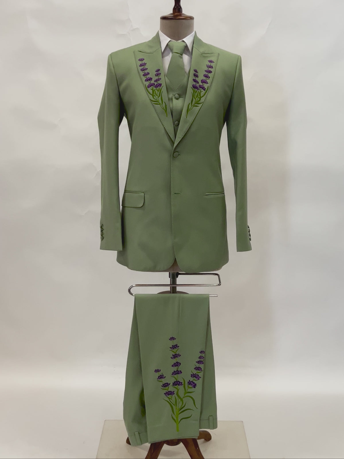 Bespoke Wildflower Groom Suit