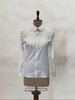White Embroidered Pearl Shirt