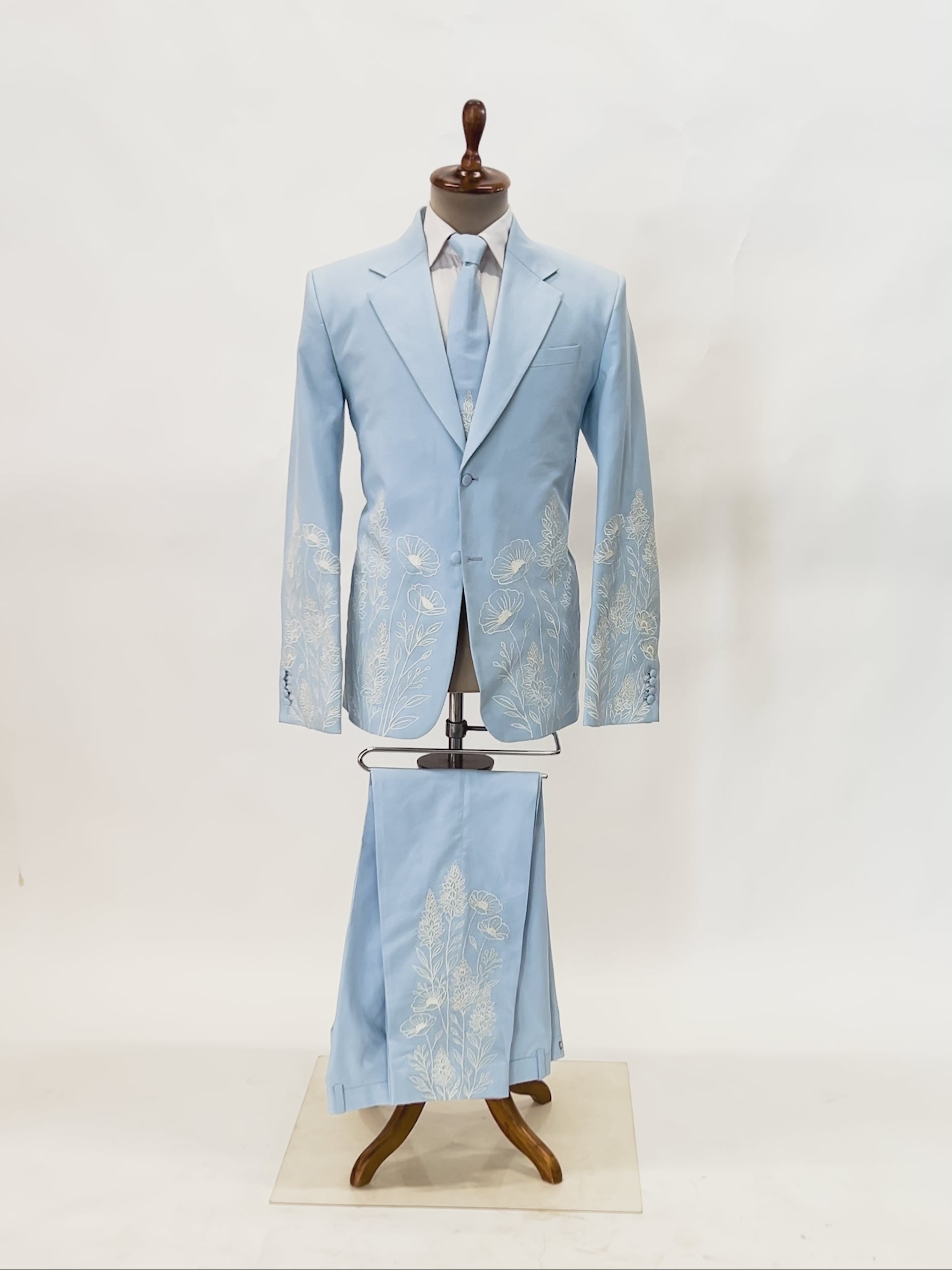 Embroidered Wedding Suit