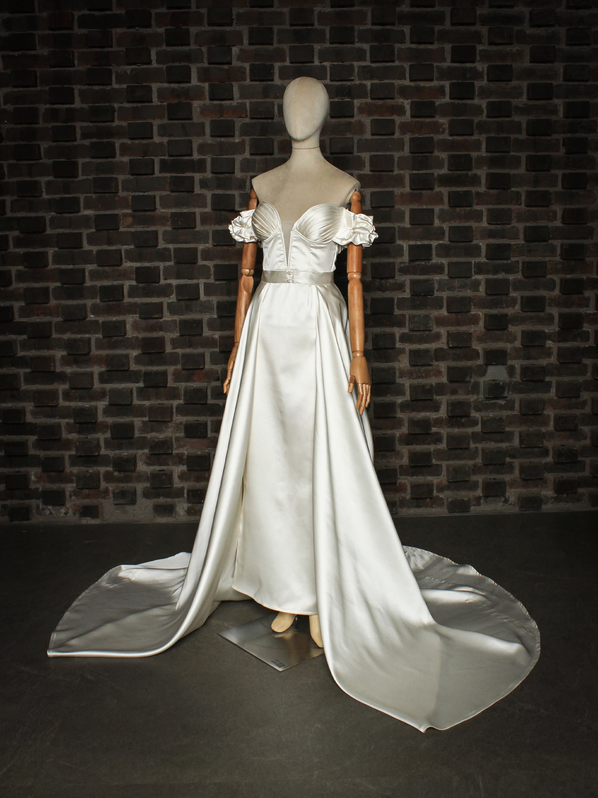 Off Shoulder Bridal Gown Addicted Bespoken